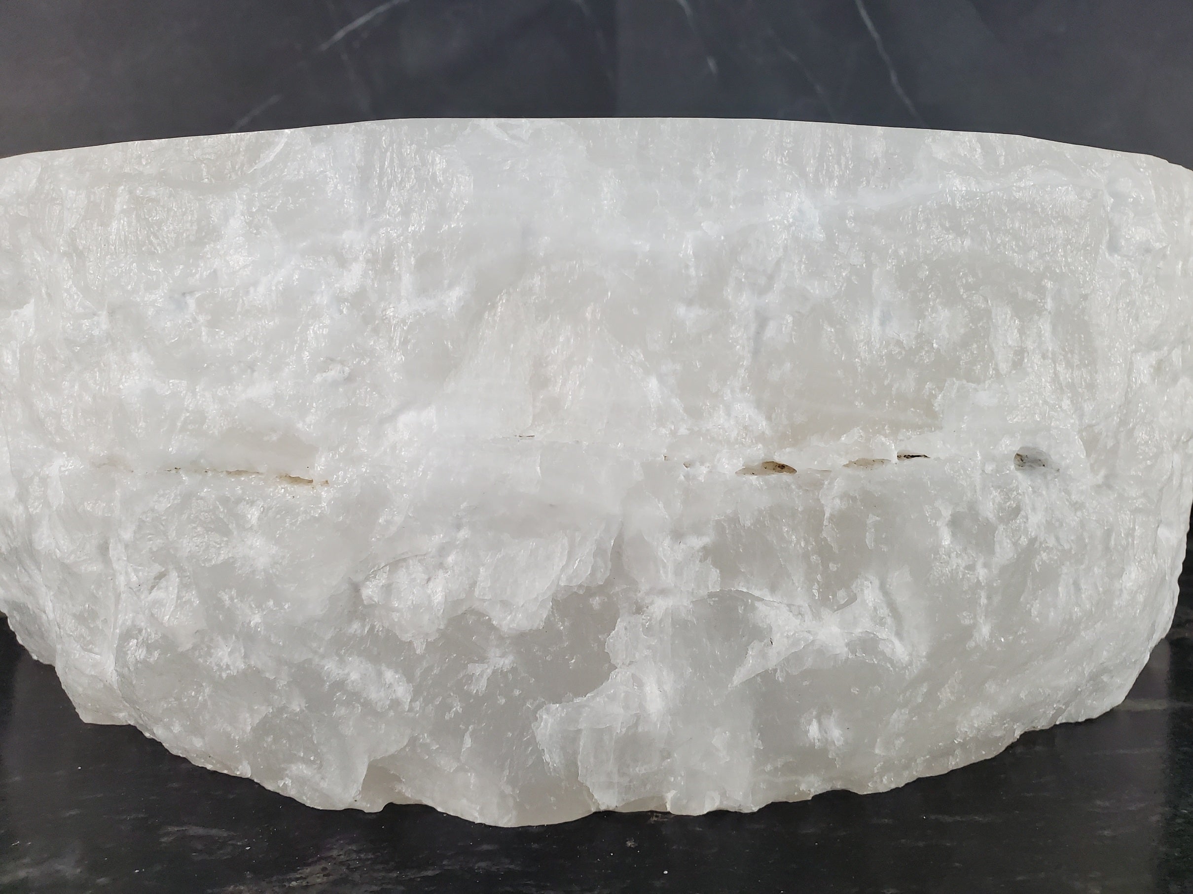 S27_13 Round Onyx Stone Vessel Sink - 15.5 x 15.5 inch