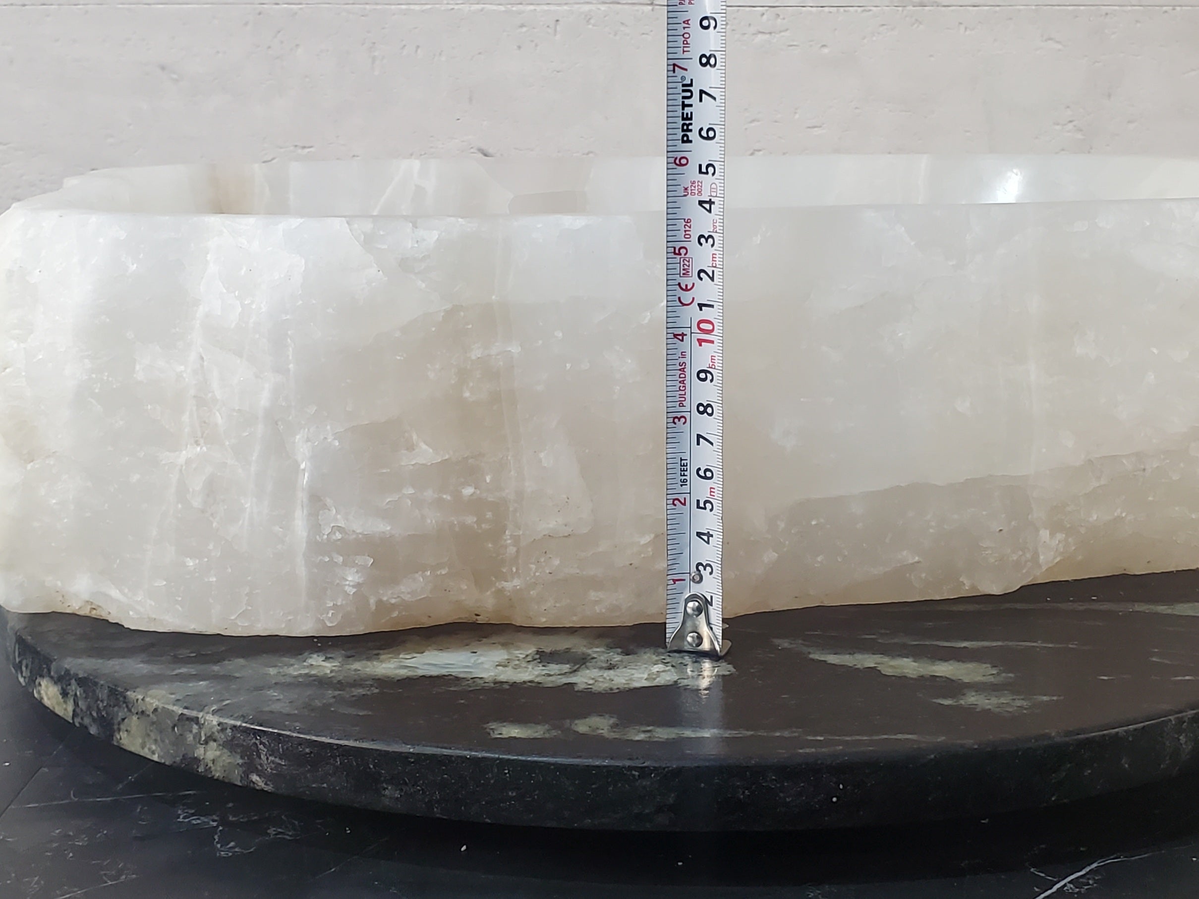 S27_15 Onyx Stone Bathroom Vessel Sink