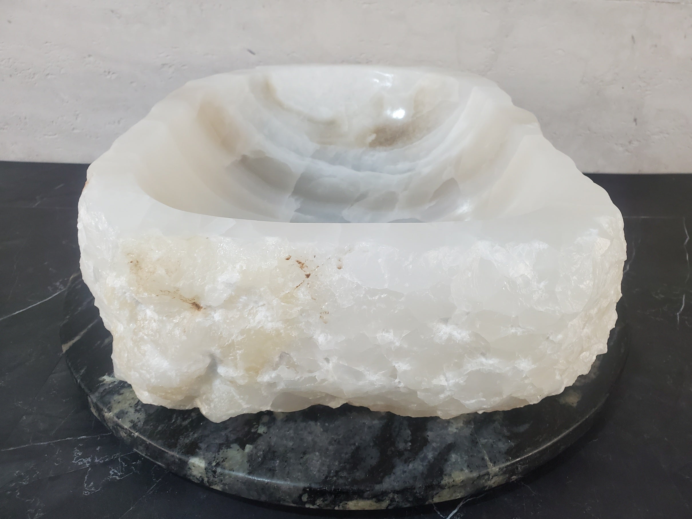 S27_16 Onyx Stone Bathroom Vessel Sink