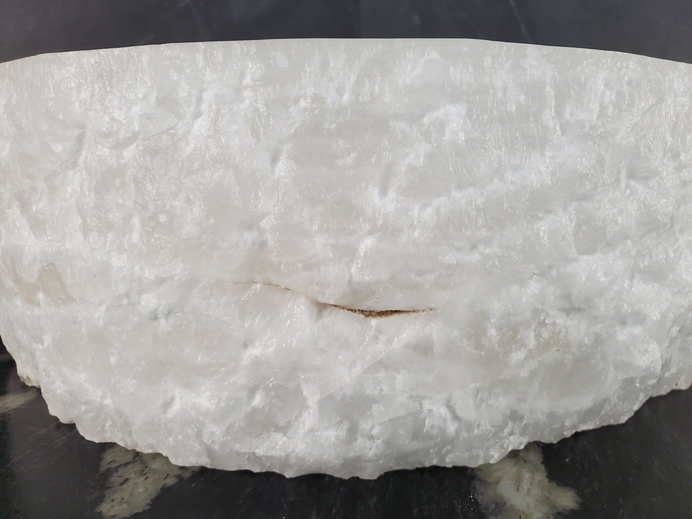 S27_13 Round Onyx Stone Vessel Sink - 15.5 x 15.5 inch