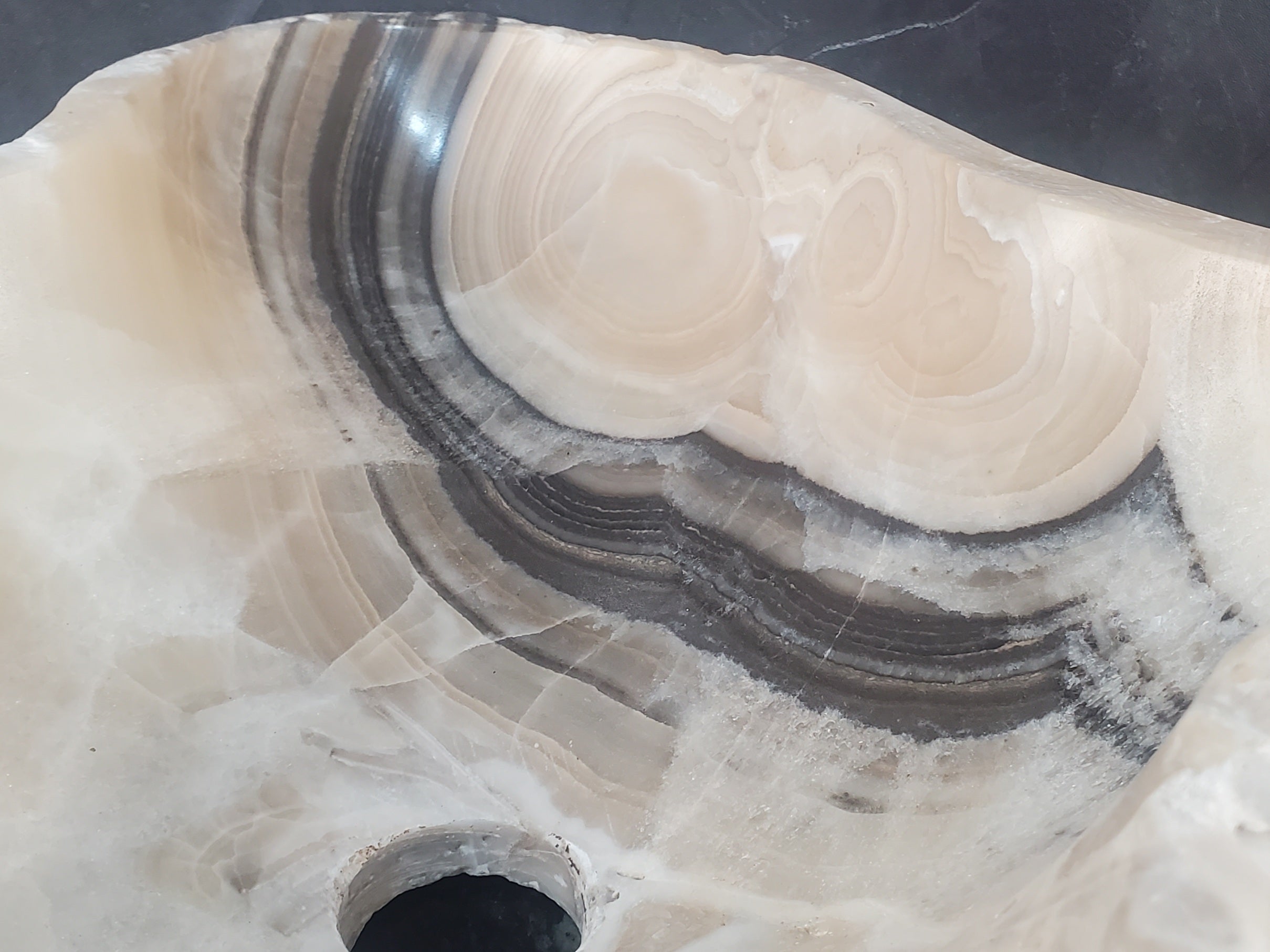 S27_04 Onyx Stone Bathroom Vessel Sink