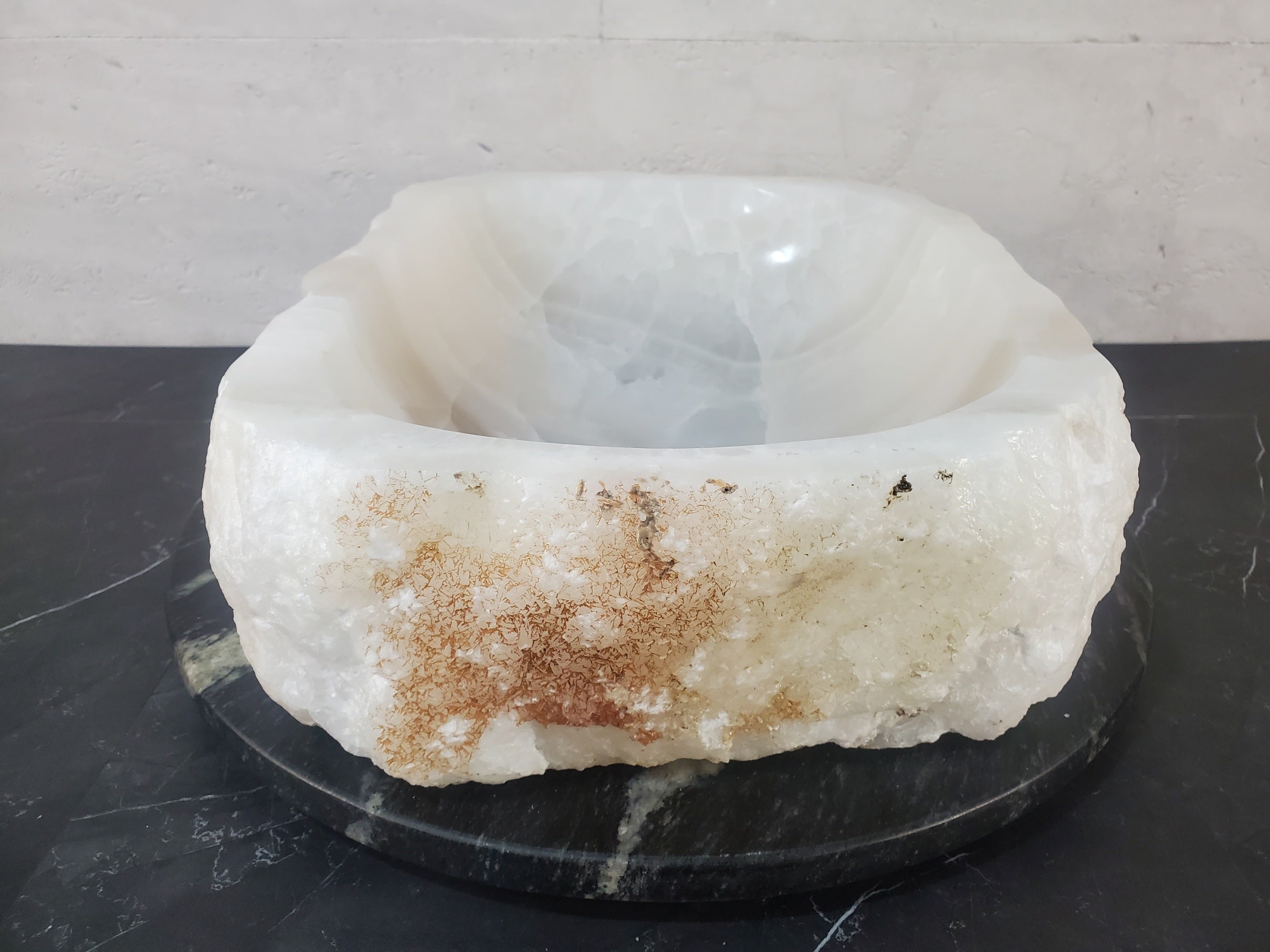 S27_16 Onyx Stone Bathroom Vessel Sink