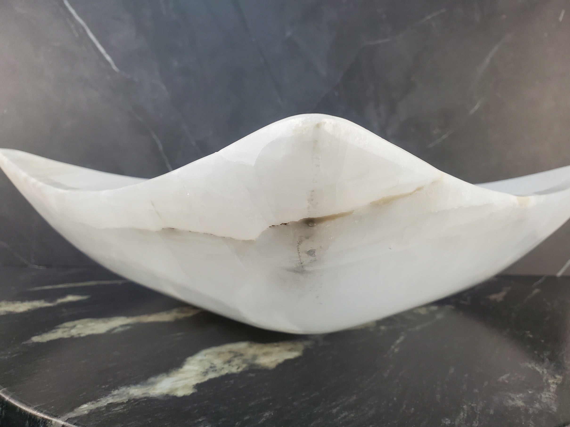 S27_07 Onyx Stone Bathroom Vessel Sink (Square)