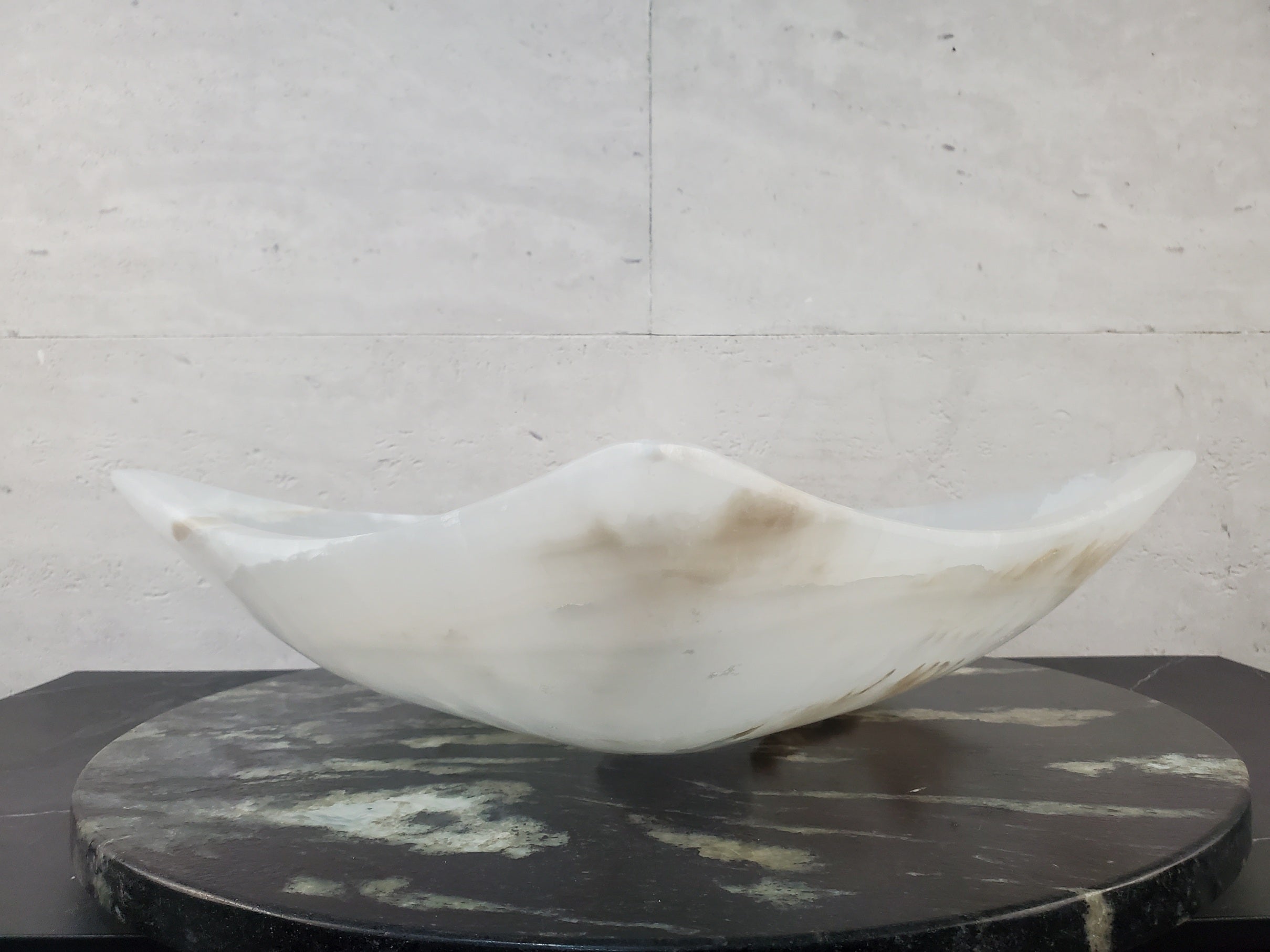 S27_06 Onyx Stone Bathroom Vessel Sink (Square)