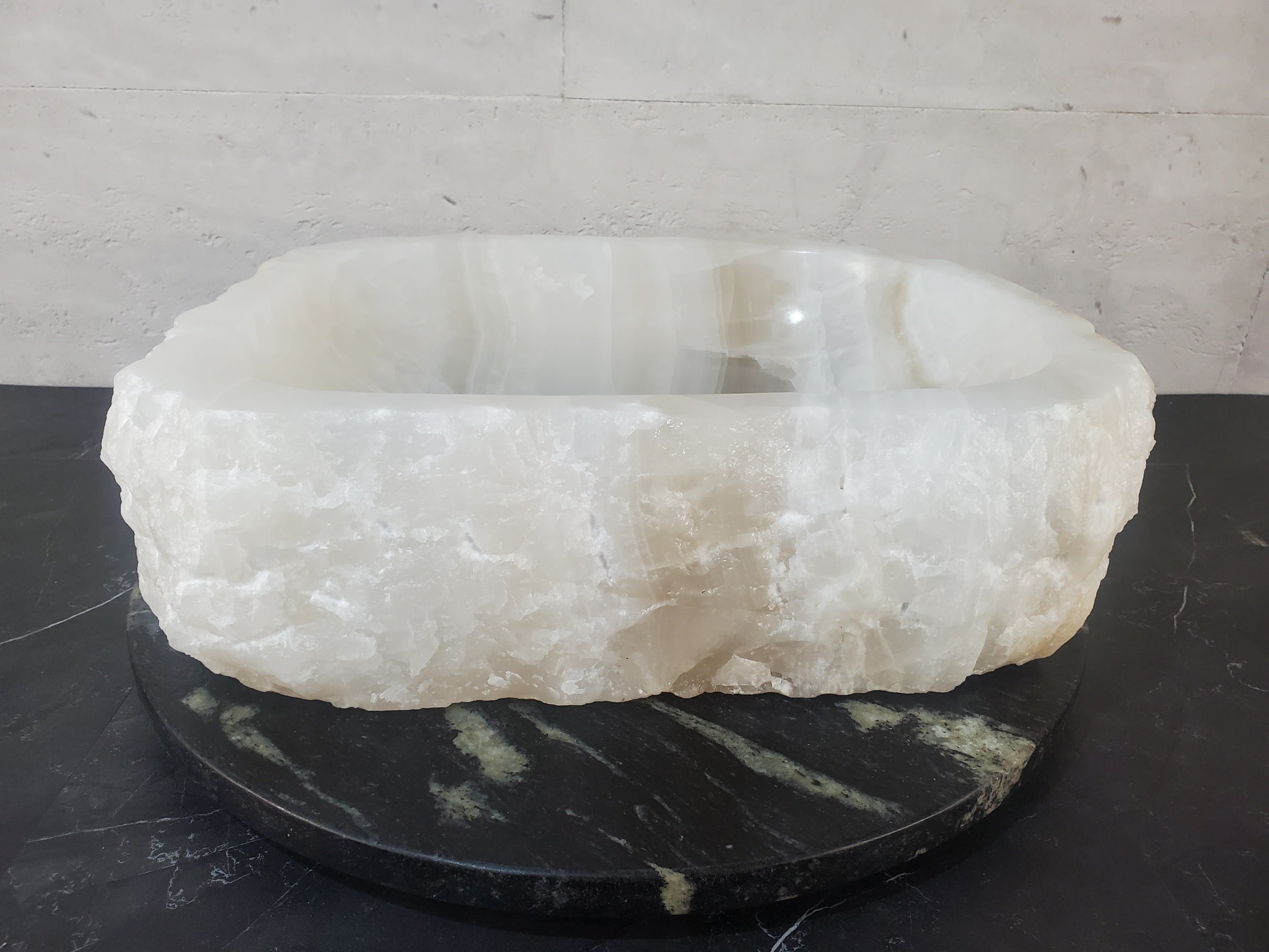 S27_16 Onyx Stone Bathroom Vessel Sink