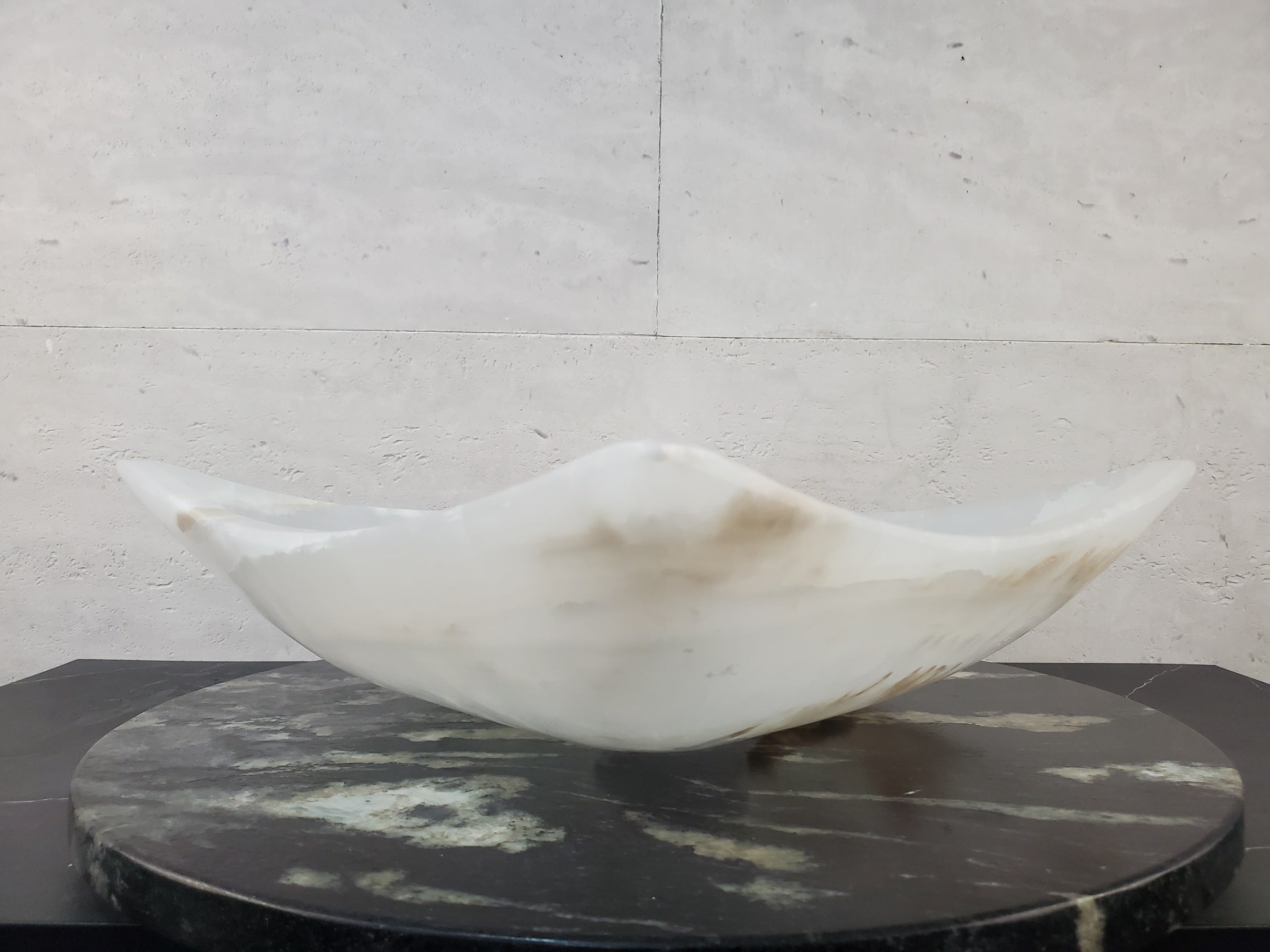 S27_06 Onyx Stone Bathroom Vessel Sink (Square)