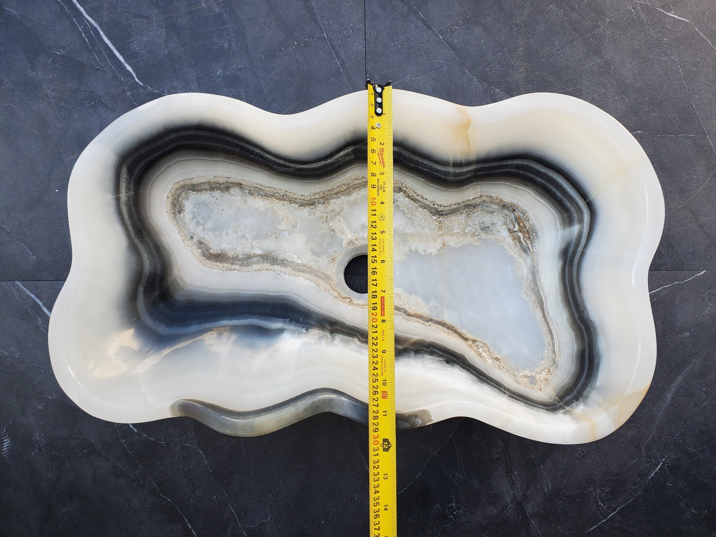 S29_08 SOLD Onyx Stone Bathroom Vessel Sink