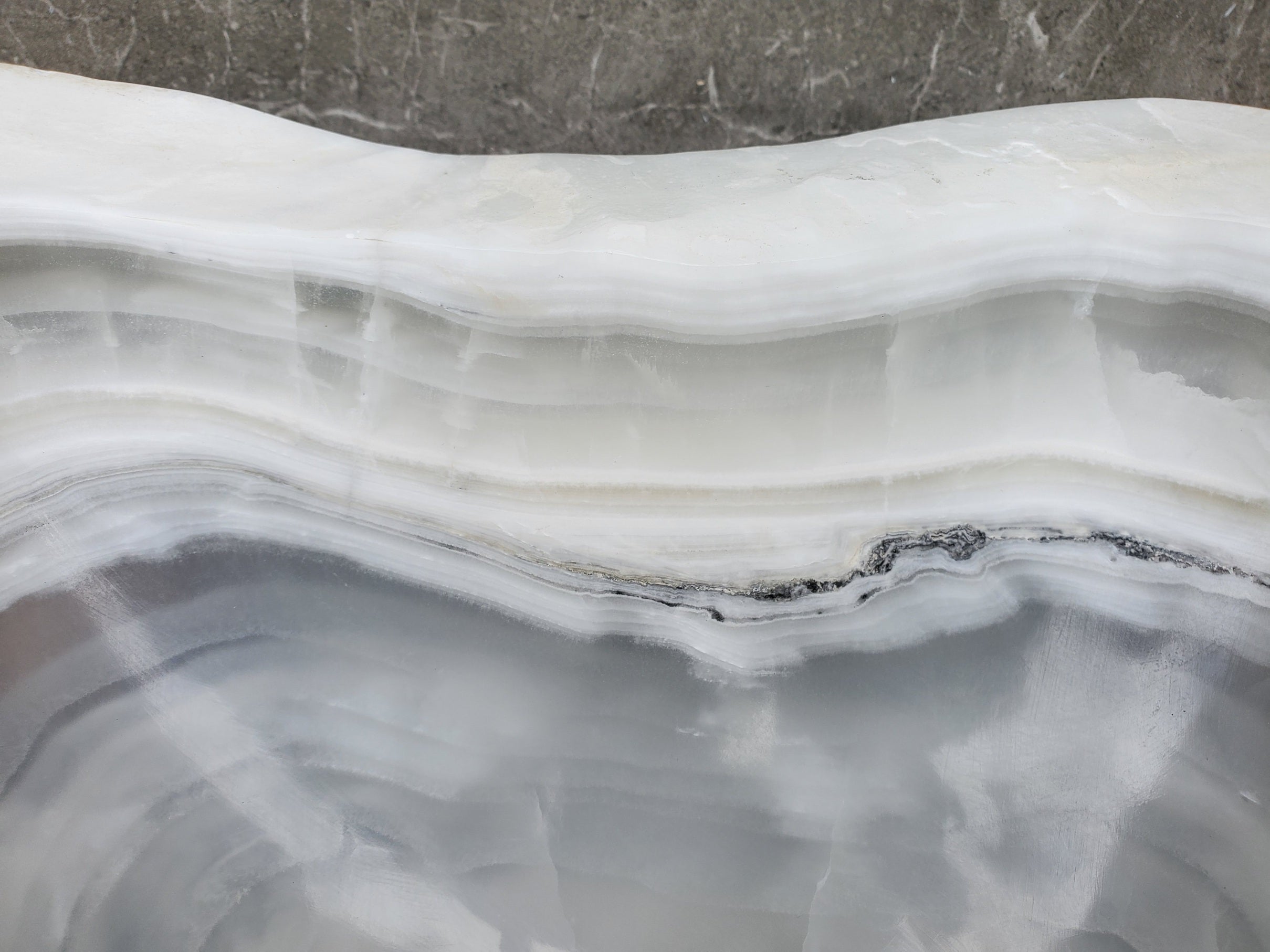 S30_07 Onyx Stone Vessel Bathroom Sink - 18 x 14 inch