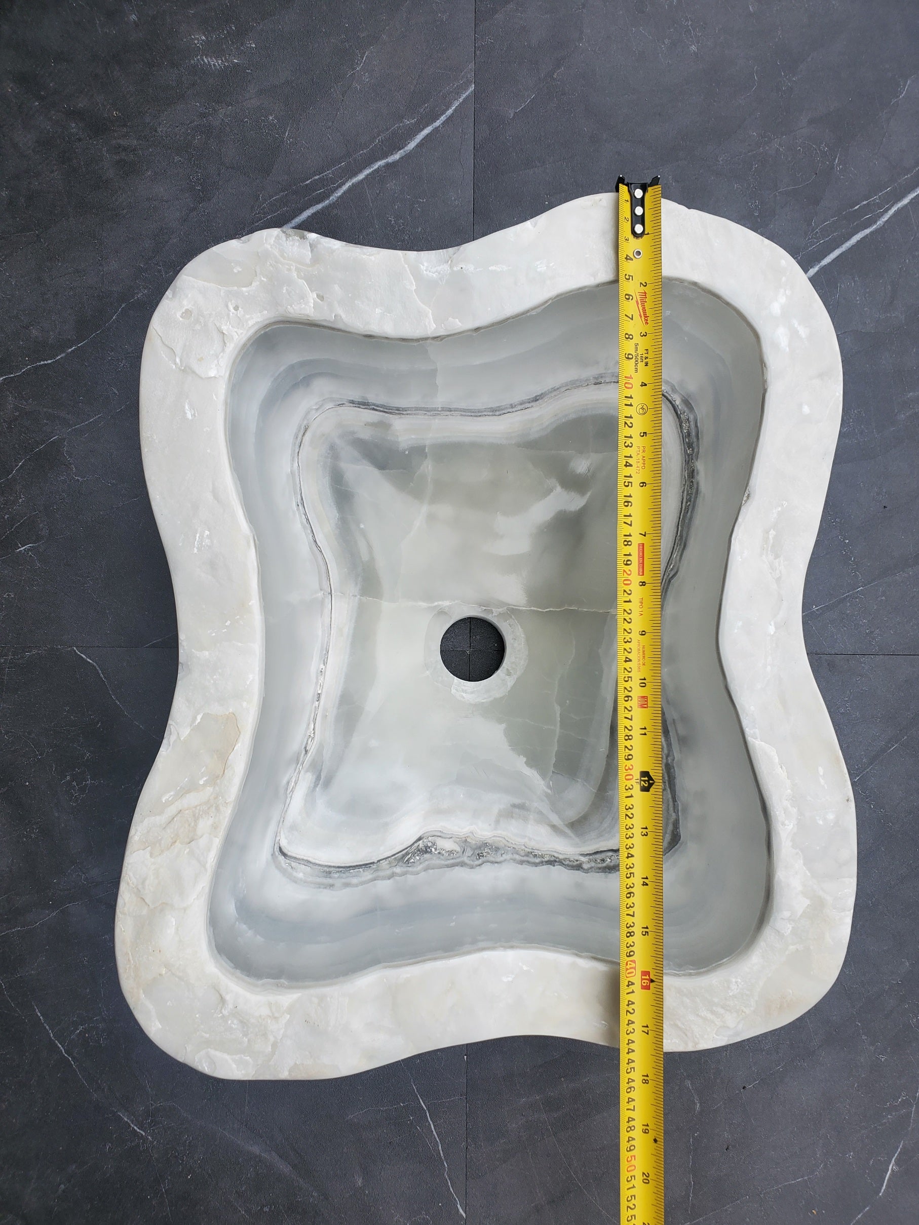 SET1055 Onyx Stone Master Bath Set of 2 (Two) Vessel Sinks