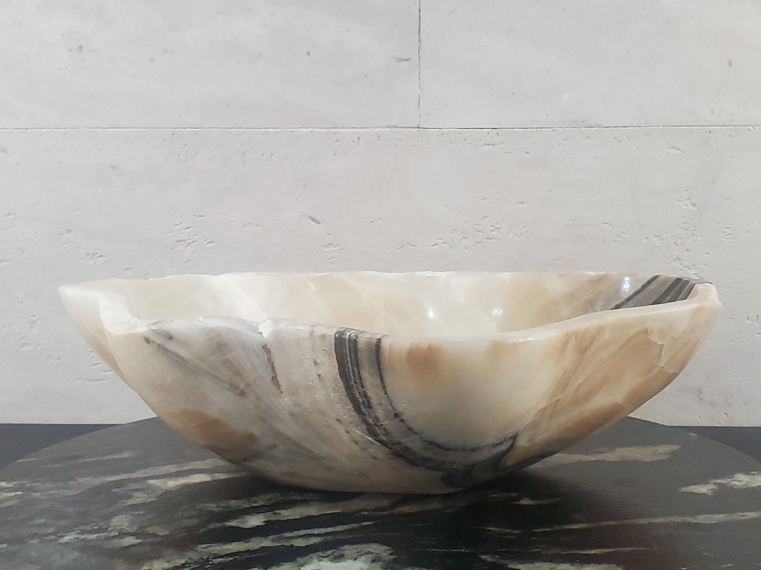 S27_04 Onyx Stone Bathroom Vessel Sink