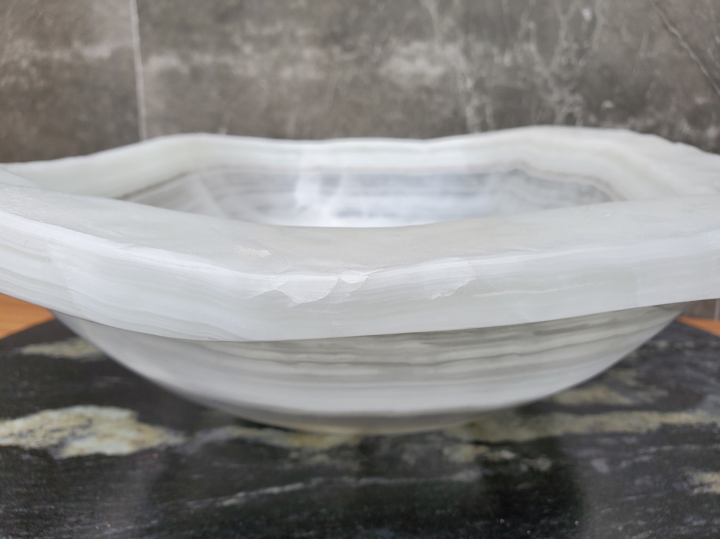 S30_10 Onyx Stone Vessel Bathroom Sink