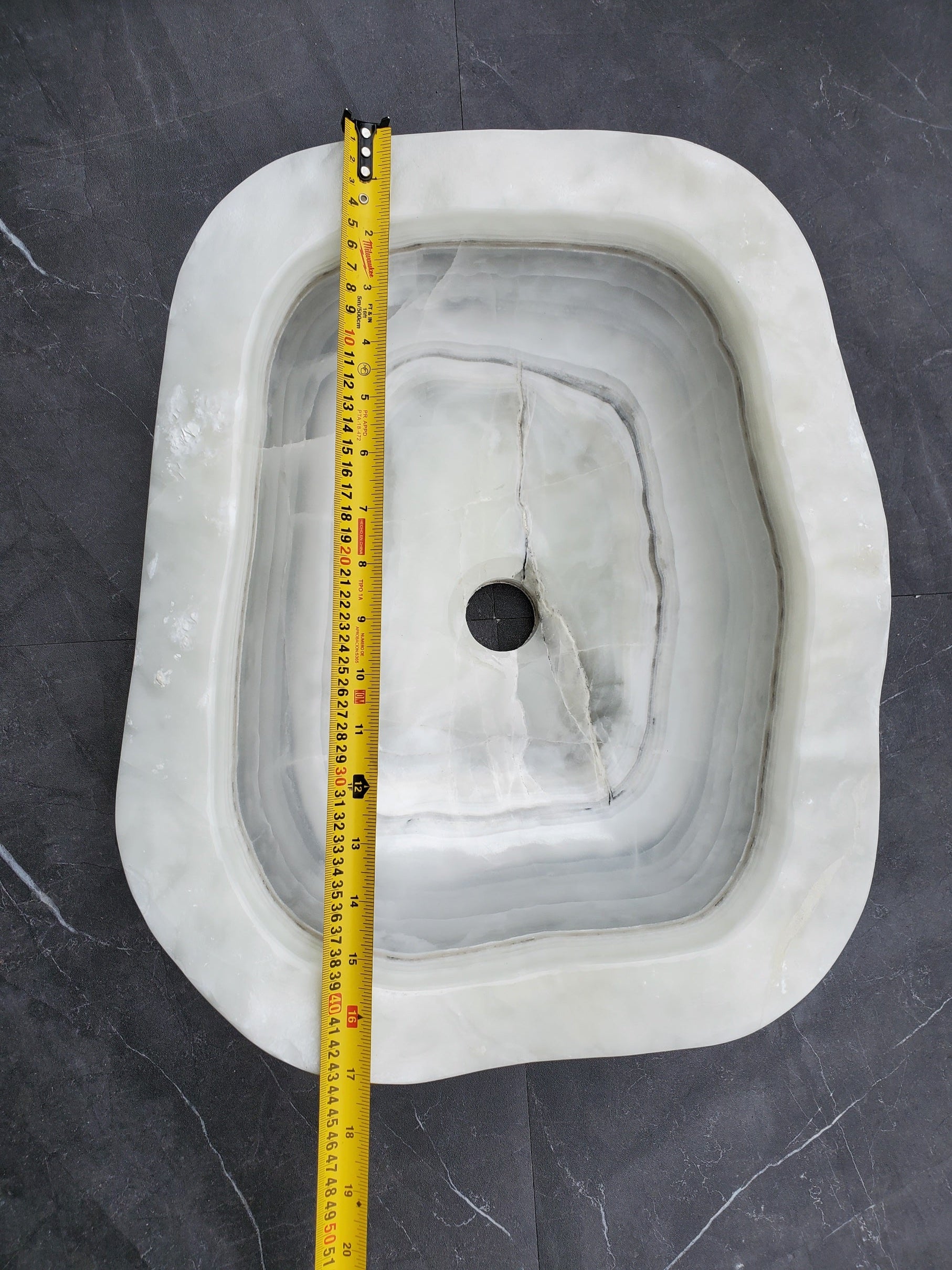 SET1056 Onyx Stone Master Bath Set of 2 (Two) Vessel Sinks