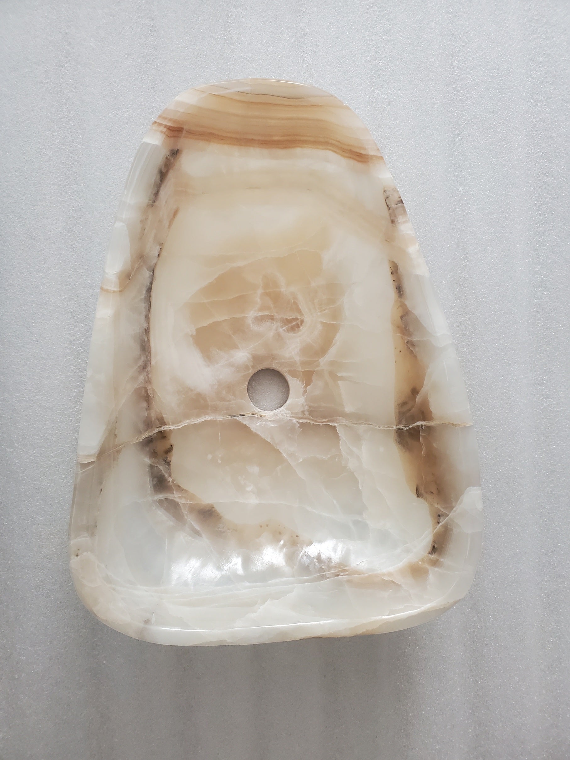 S24_01 Onyx Stone Bathroom Vessel Sink