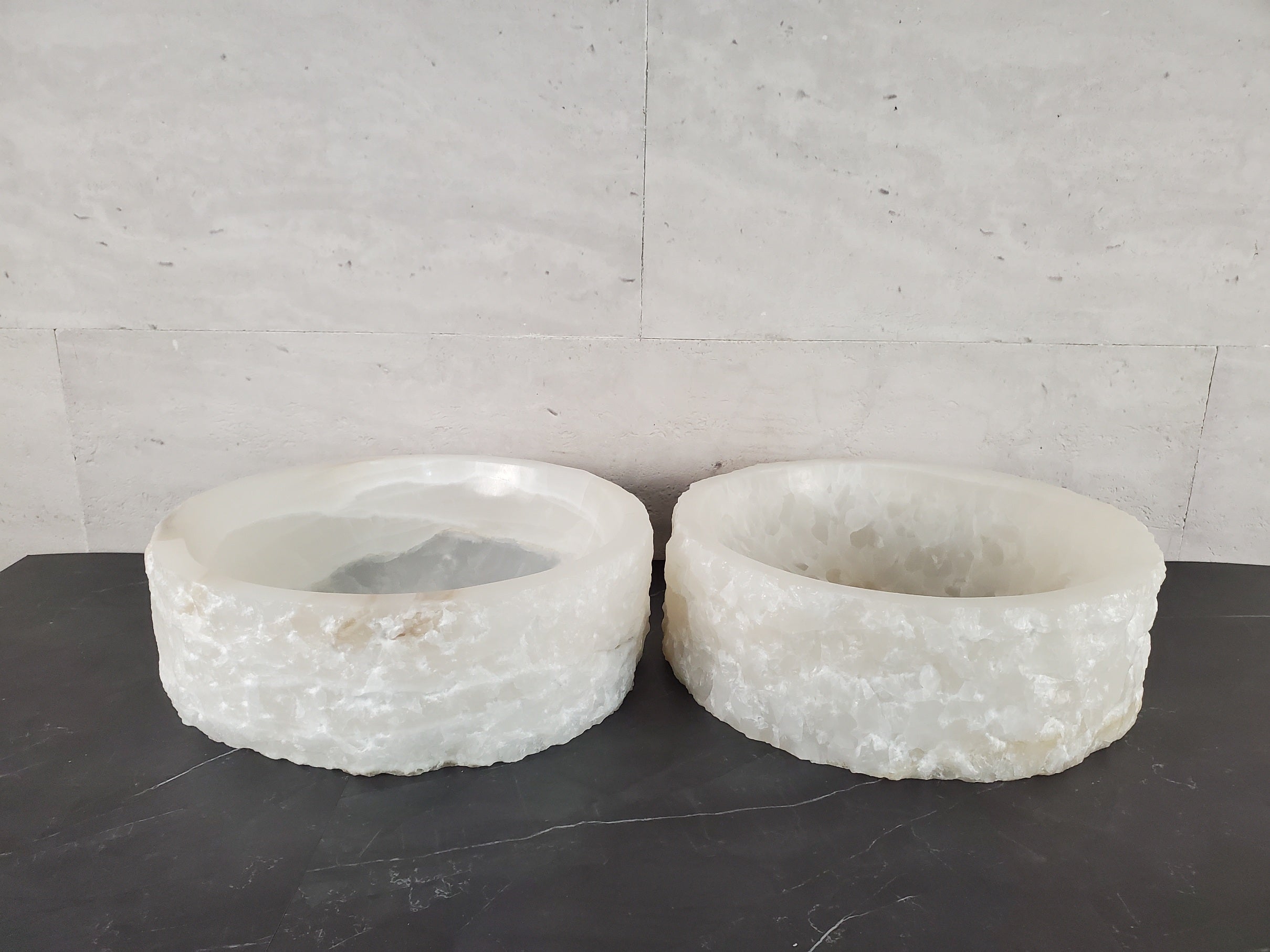 SET1033 Round Onyx Round Vessel Sink Set