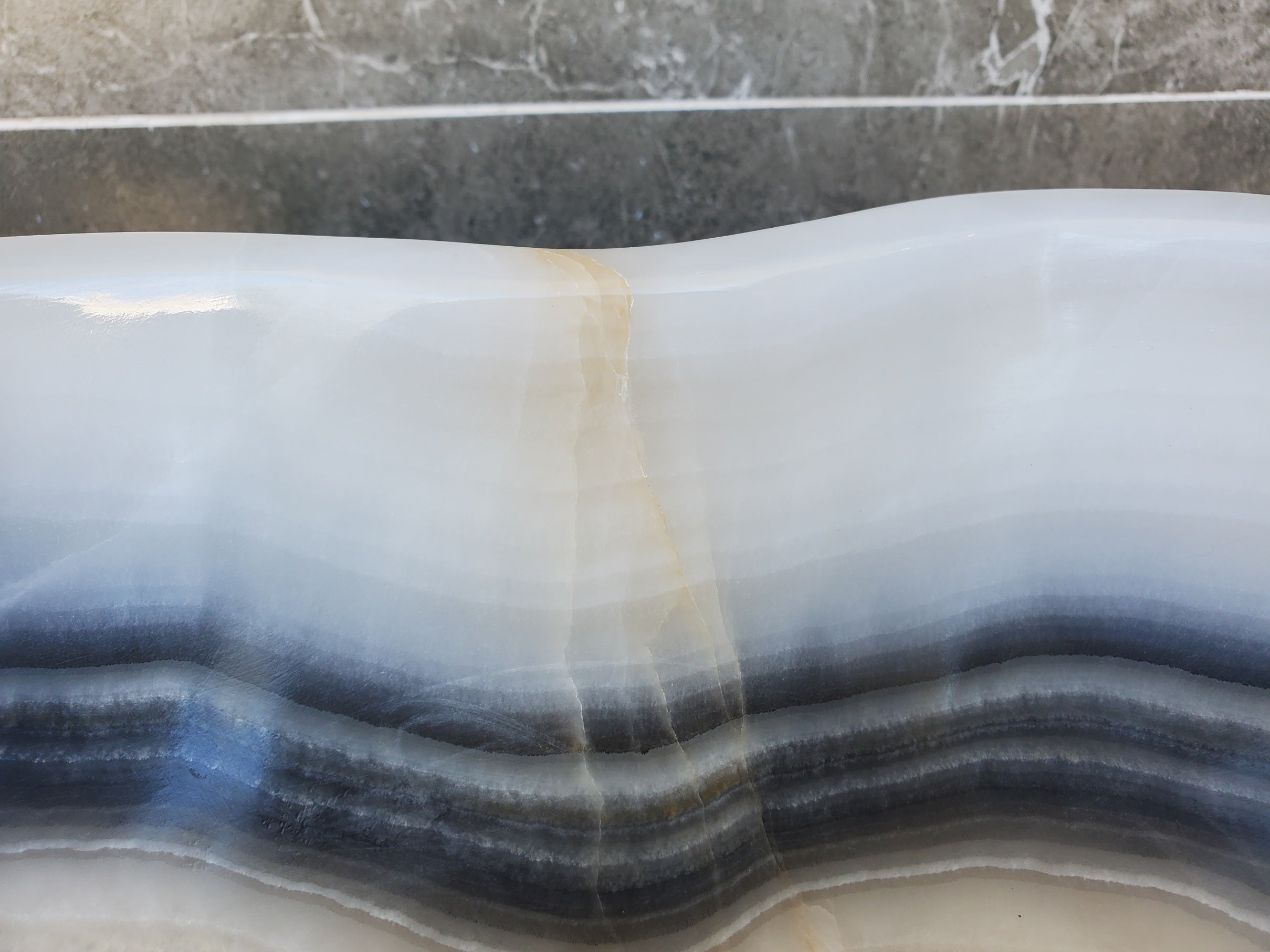 S29_08 SOLD Onyx Stone Bathroom Vessel Sink