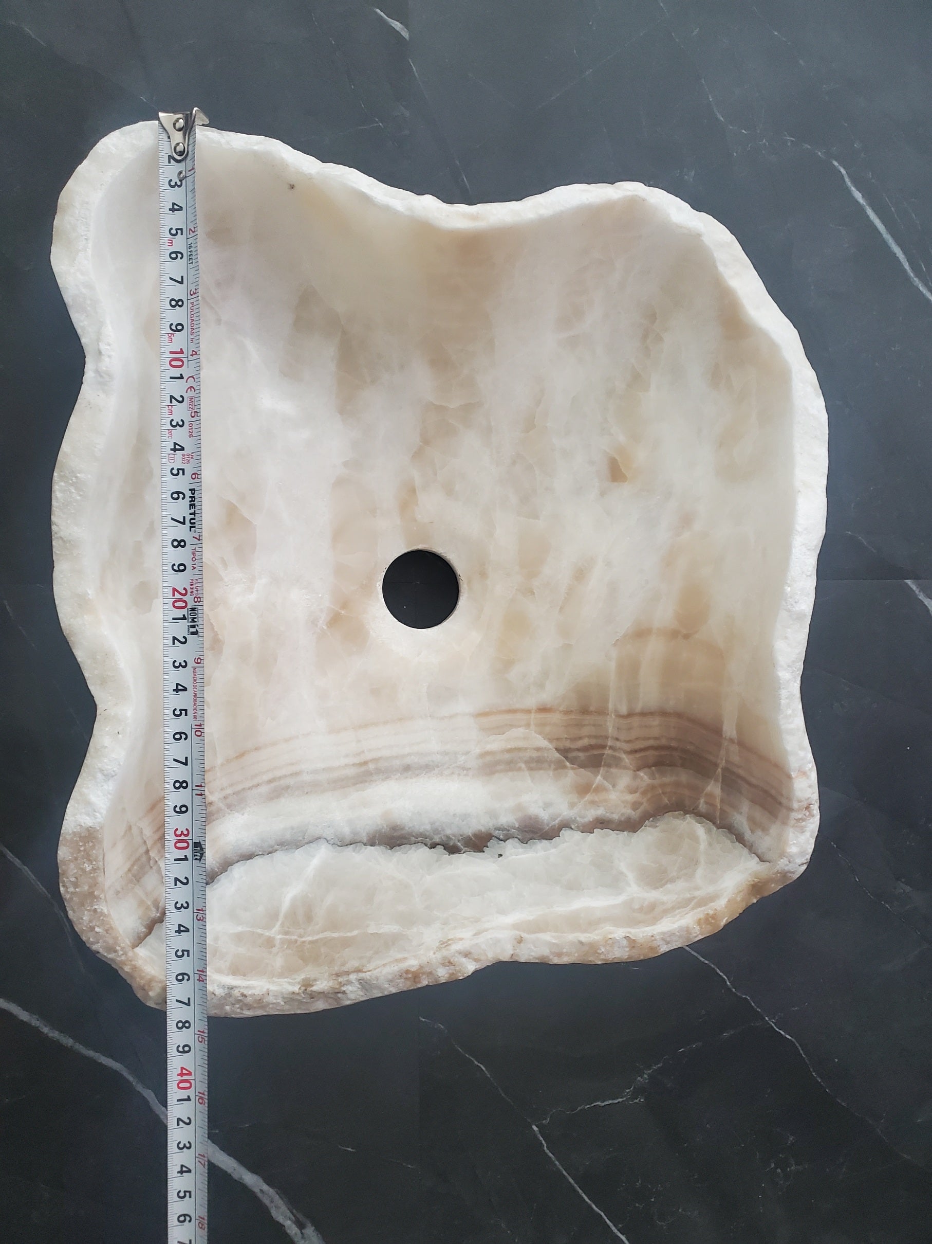 S27_05 Onyx Stone Bathroom Vessel Sink