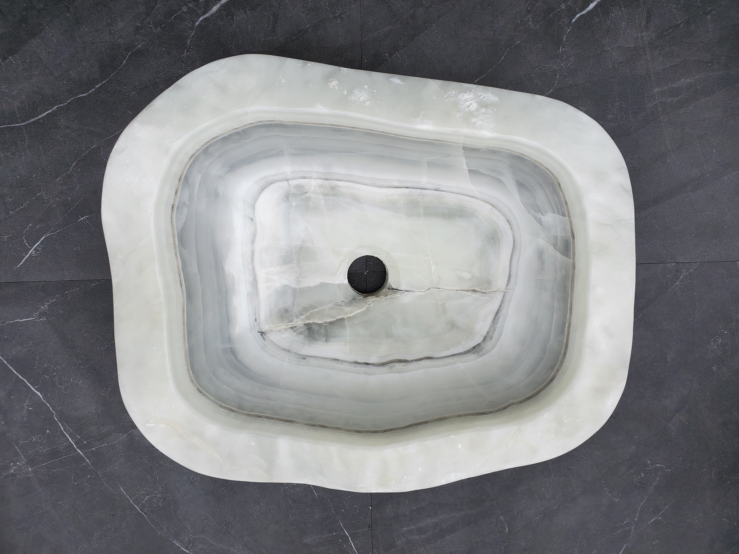 S30_10 Onyx Stone Vessel Bathroom Sink