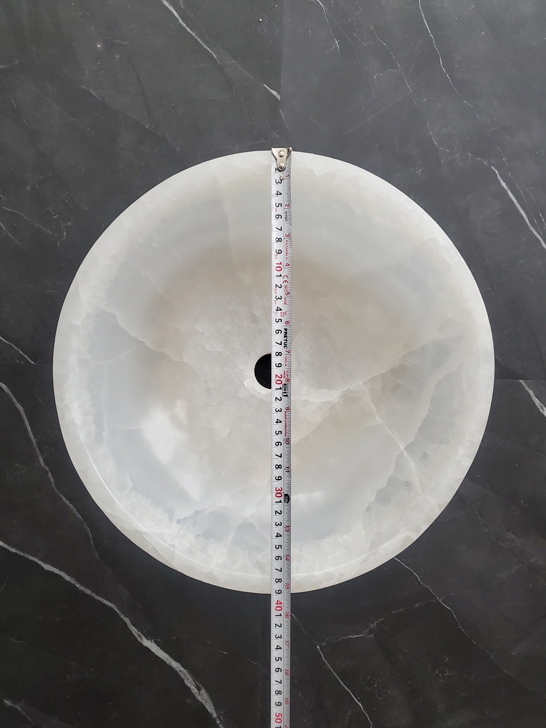 S27_08 Round Onyx Round Vessel Sink