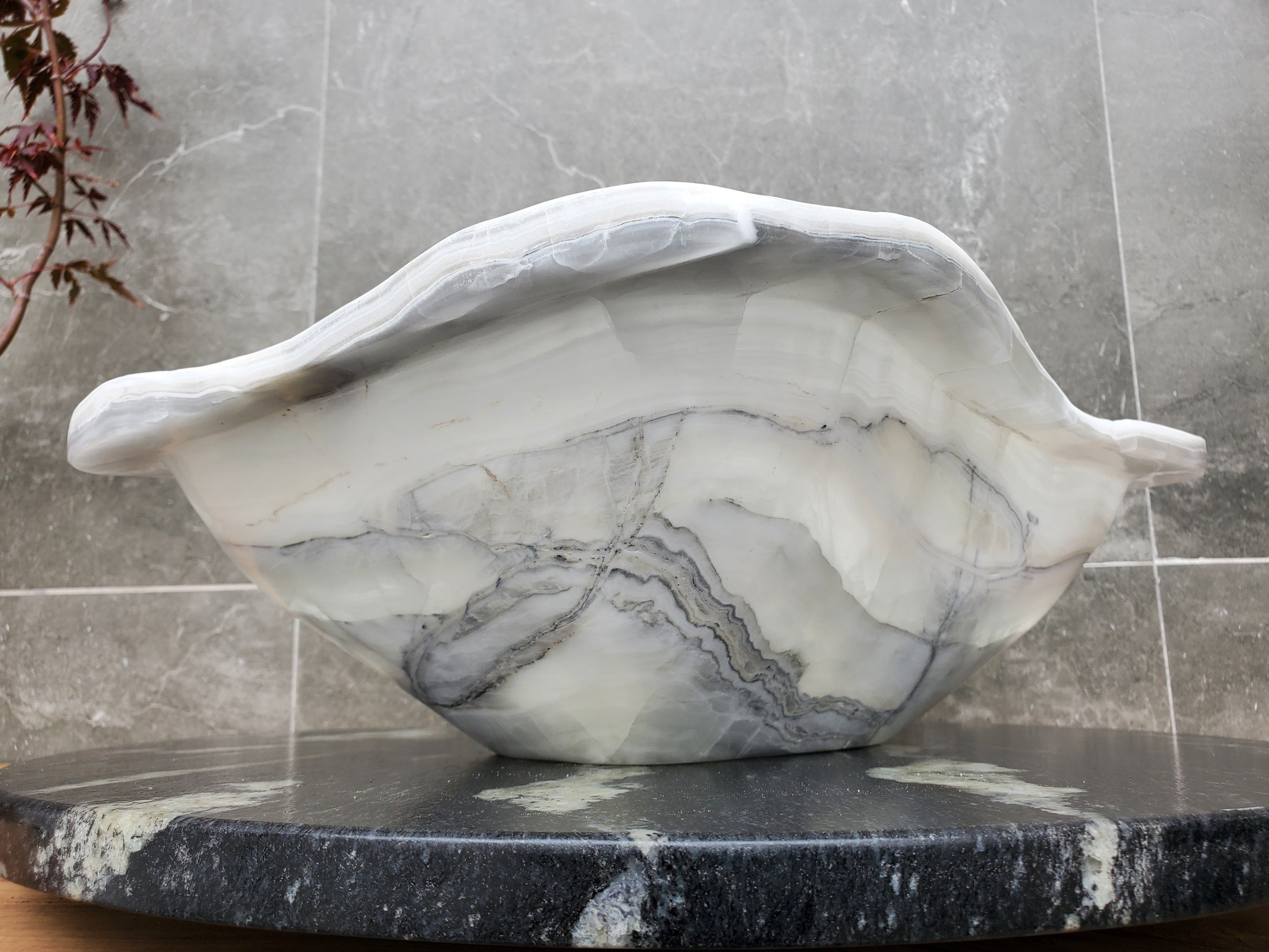 S30_12 Onyx Stone Vessel Bathroom Sink