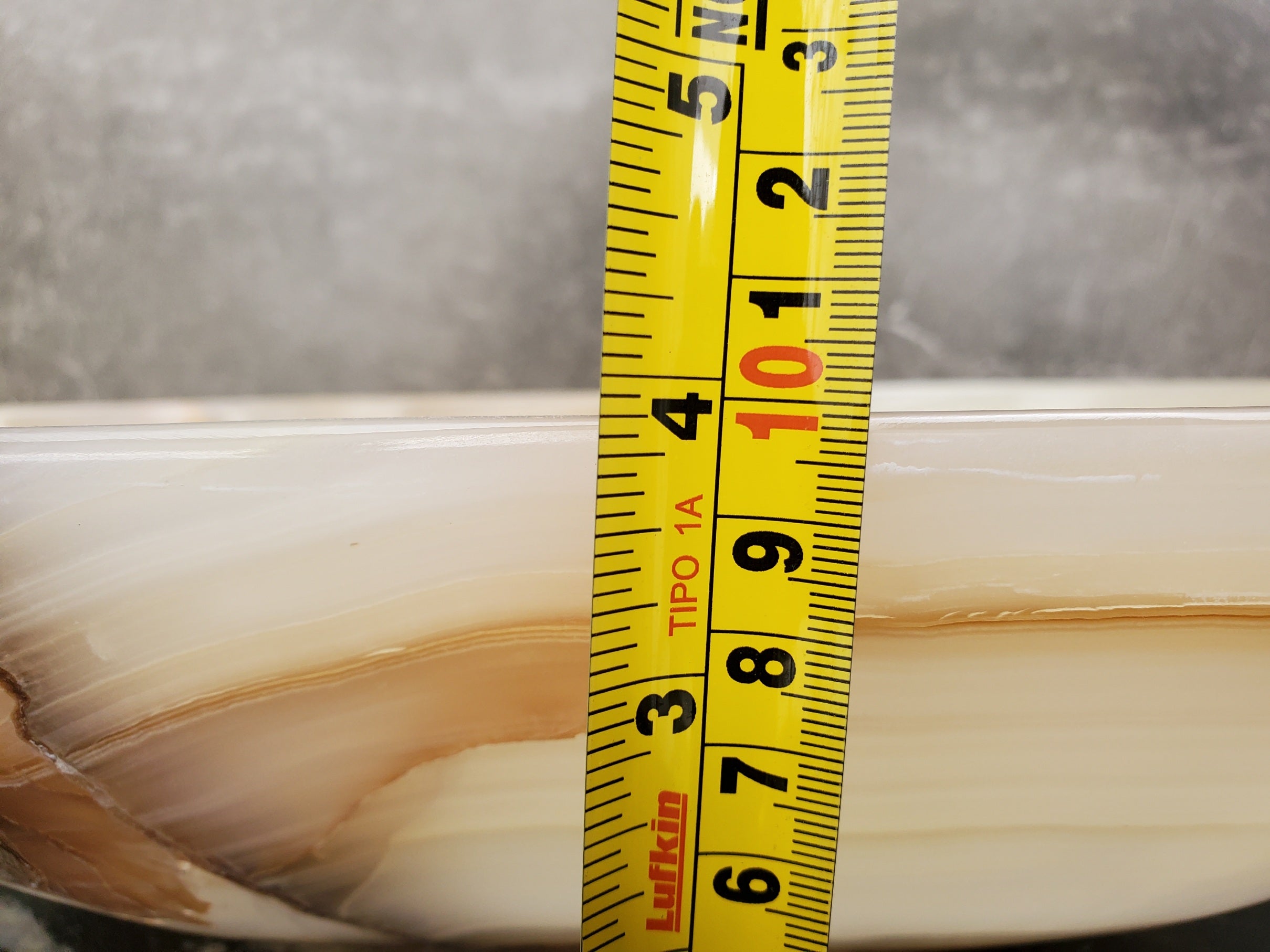 S31_28 Onyx Stone Vessel Bathroom Sink - 15 x 12 inch