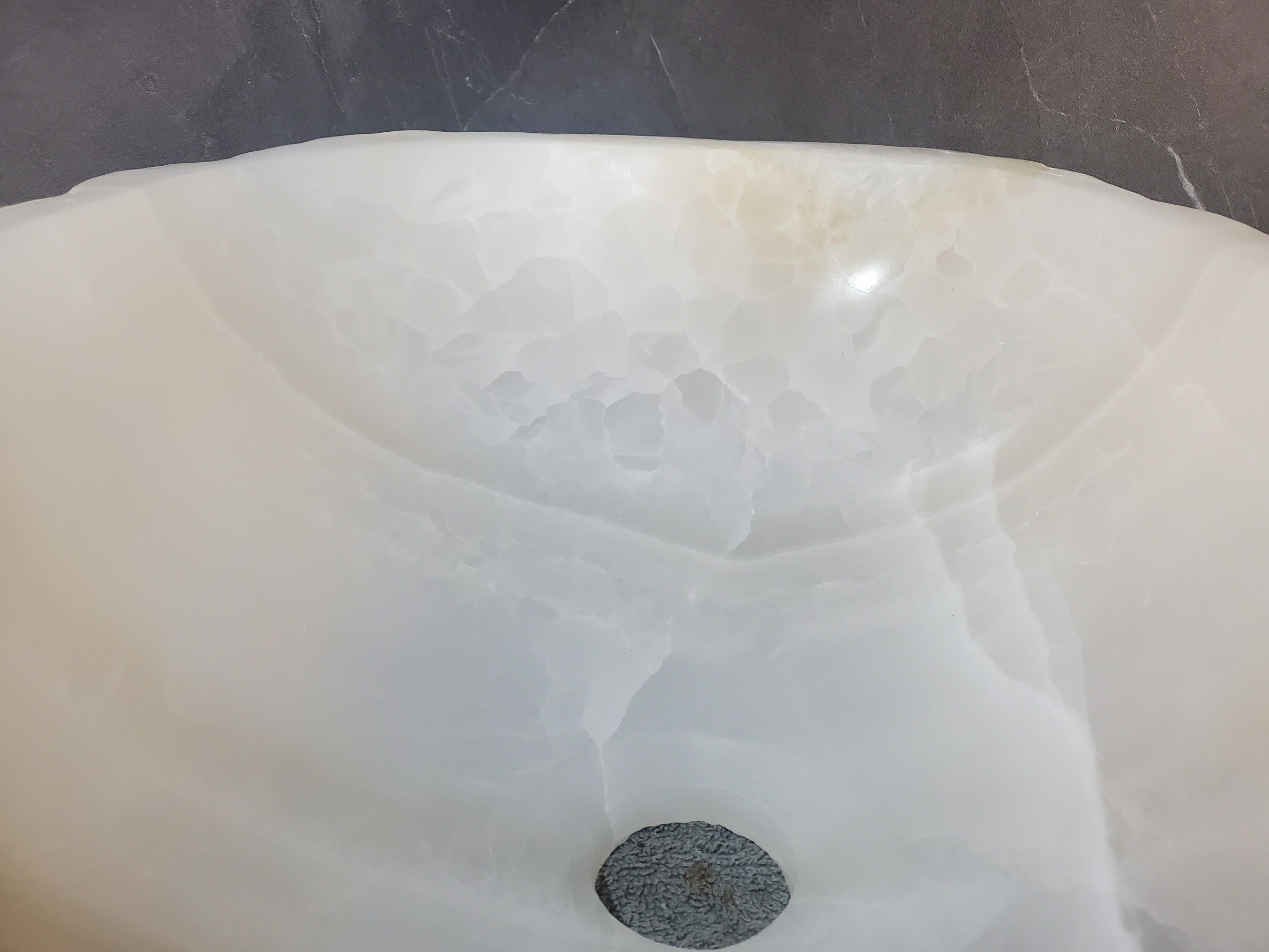 S27_15 Onyx Stone Bathroom Vessel Sink