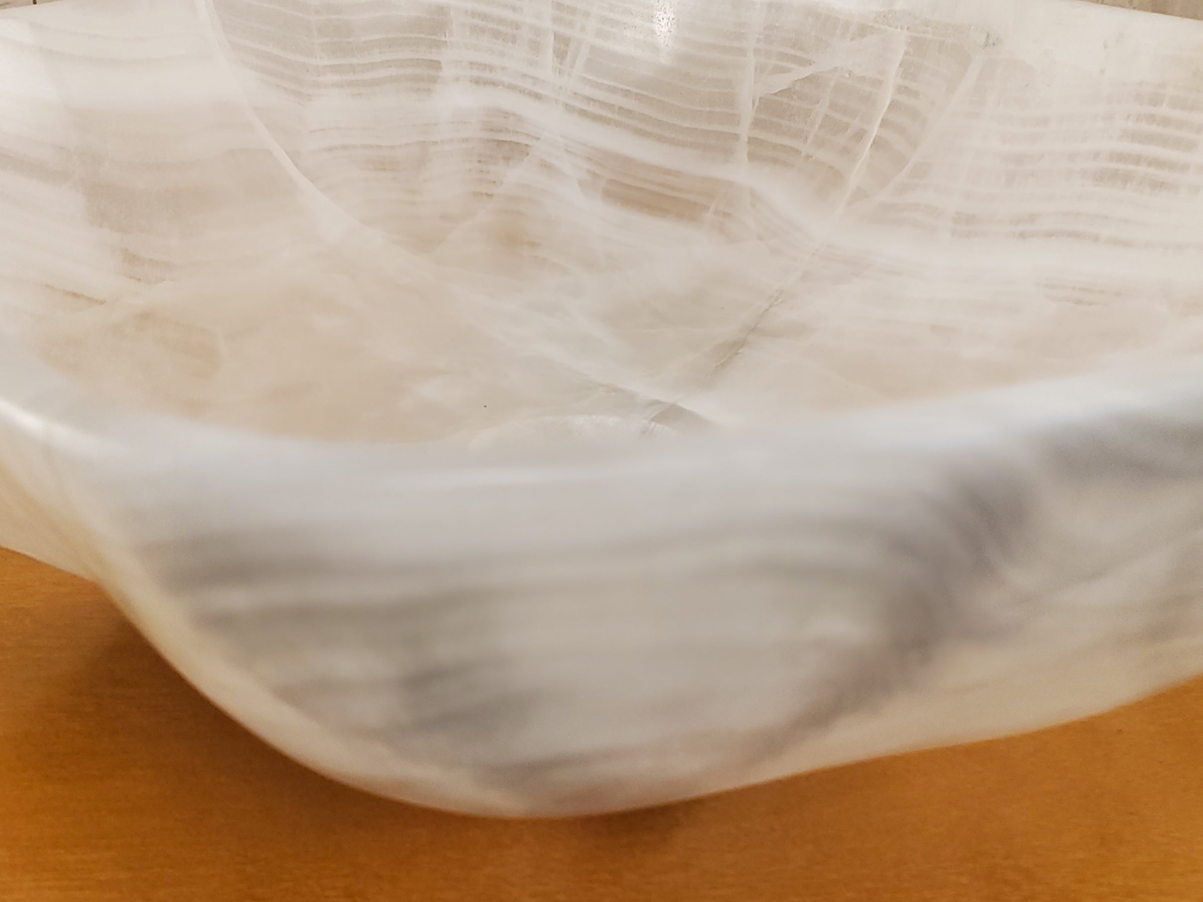 S24_19 Crystal Onyx Stone Bathroom Vessel Sink - 20 x 15 inch