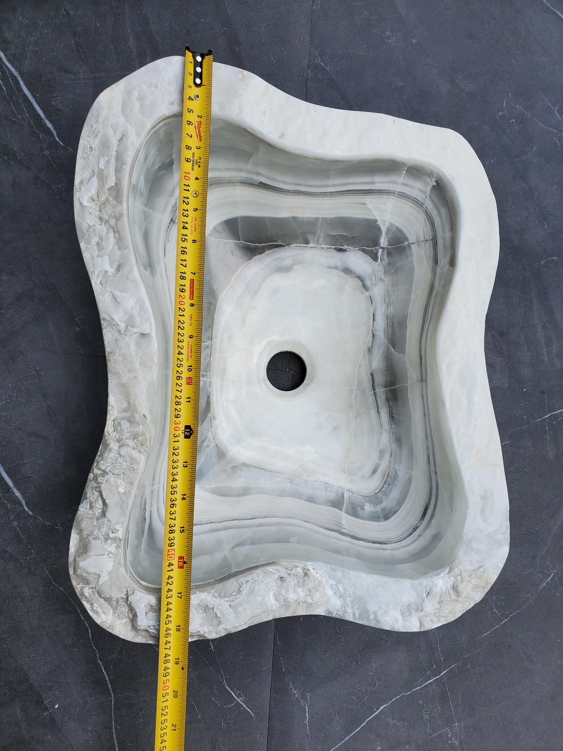 SET1057 Onyx Stone Master Bath Set of 2 (Two) Vessel Sinks