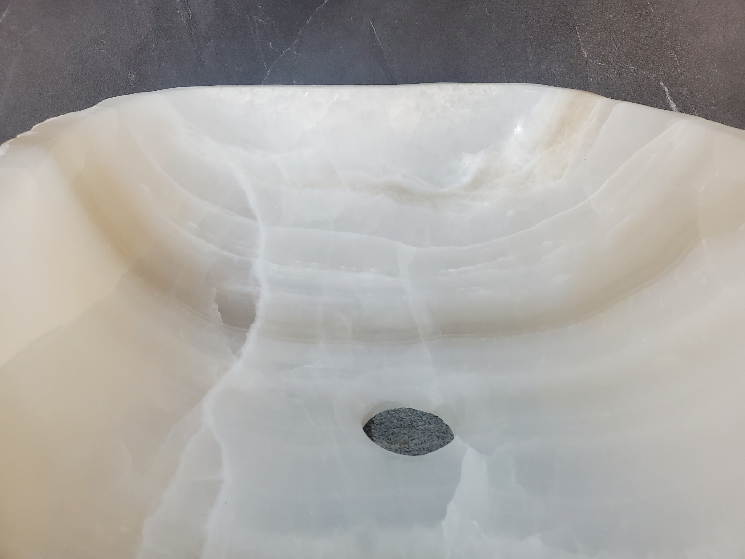 S27_15 Onyx Stone Bathroom Vessel Sink