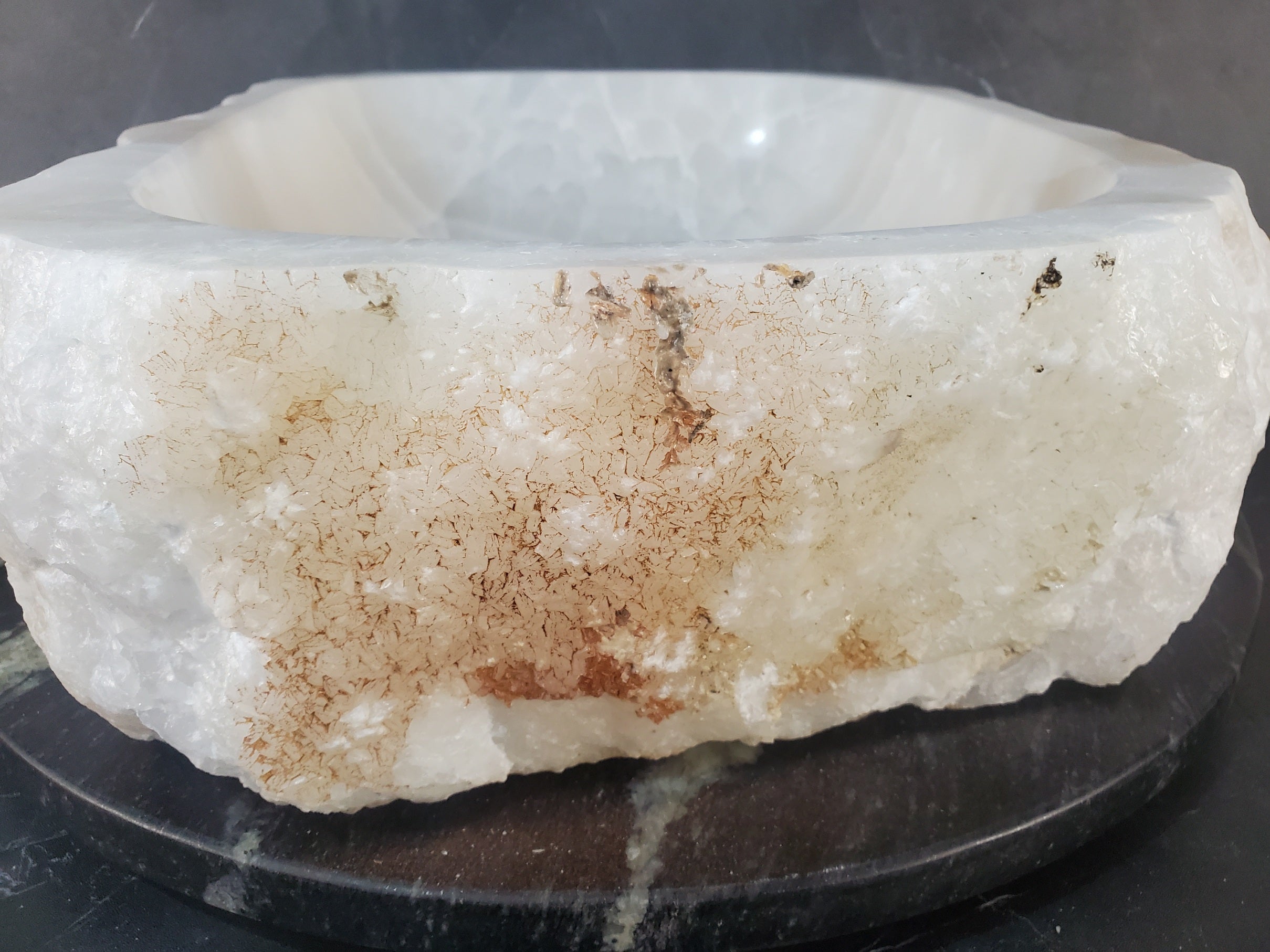 S27_16 Onyx Stone Bathroom Vessel Sink