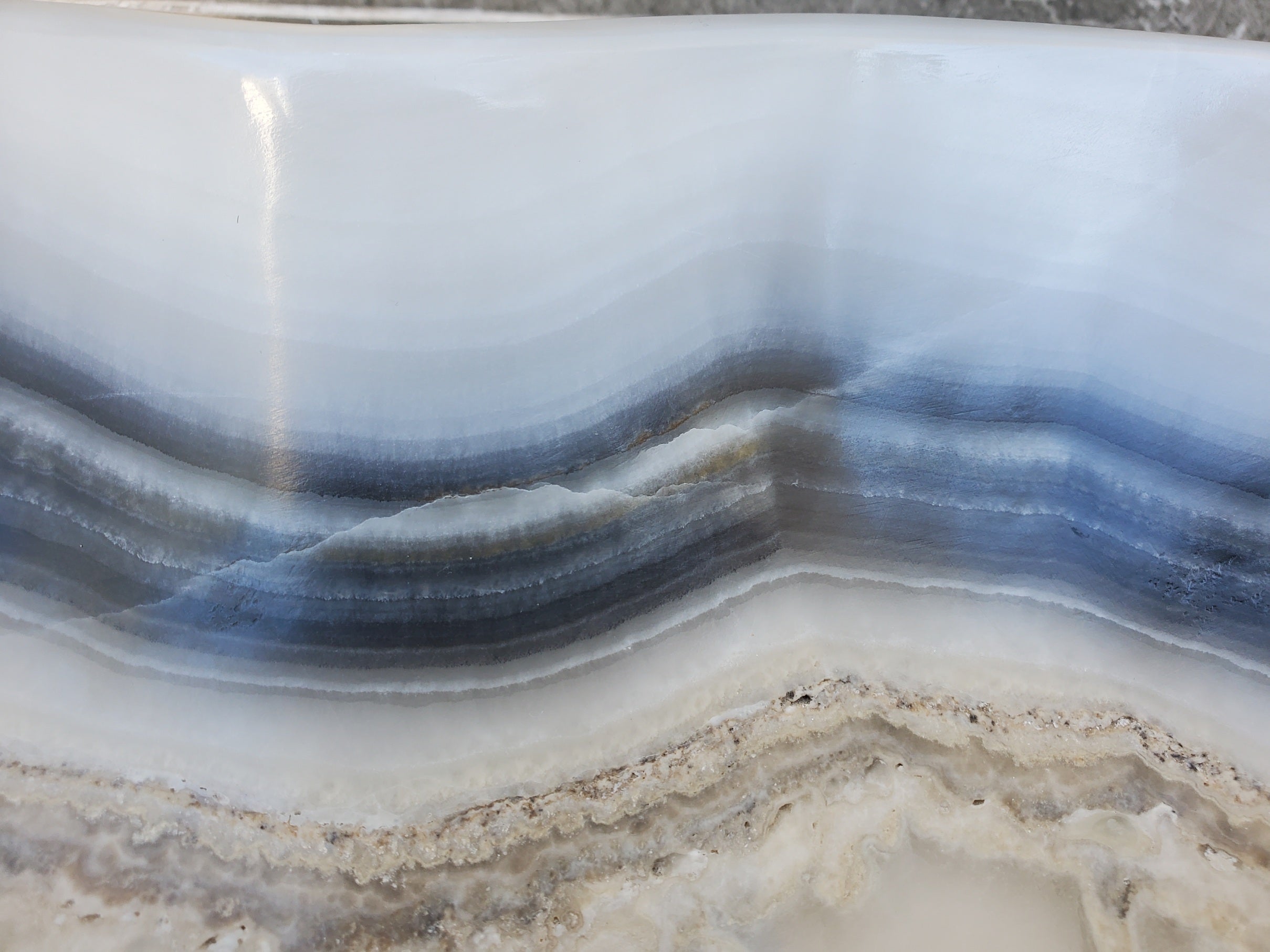 S29_08 SOLD Onyx Stone Bathroom Vessel Sink