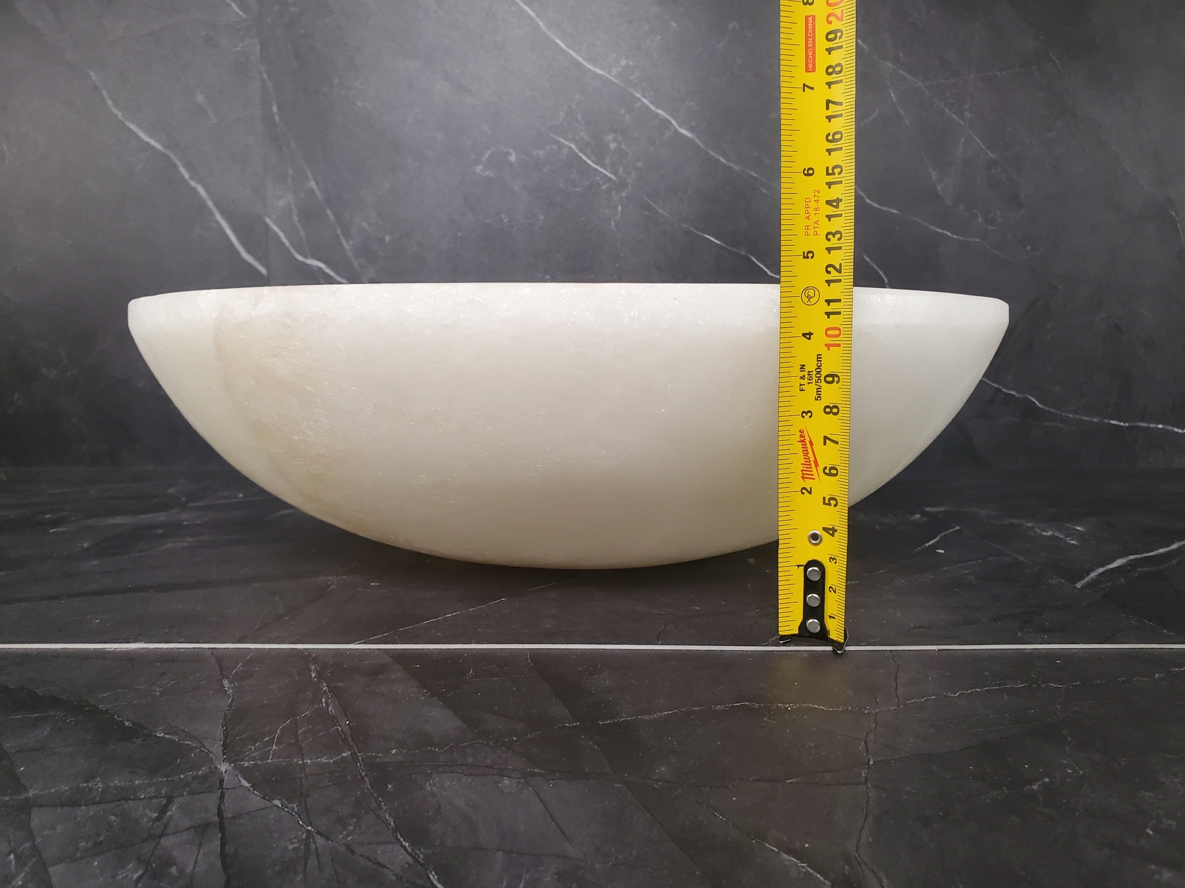 S25_05 Round Onyx Vessel Sink - 16 x 16 inch