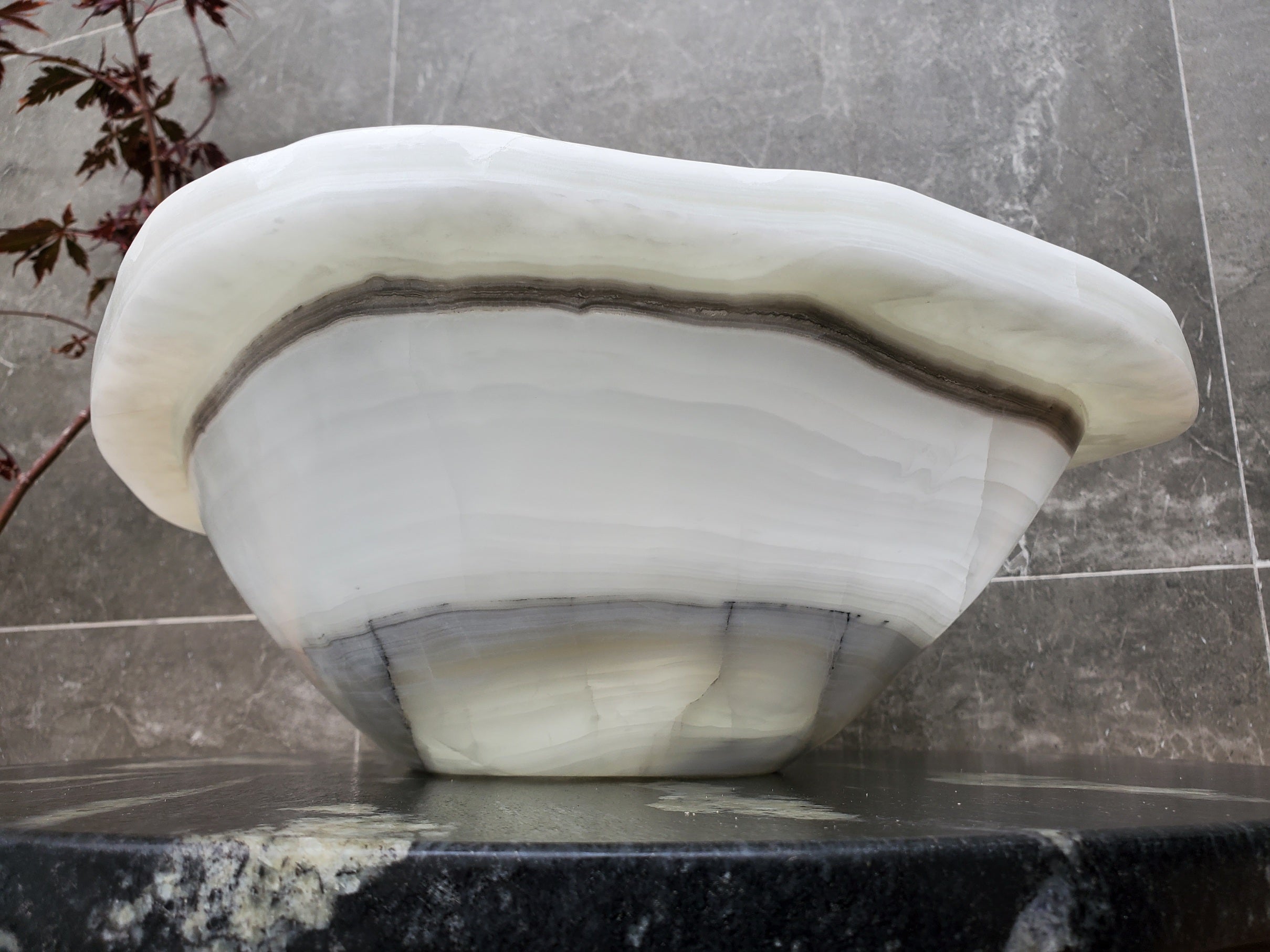 S30_09 Onyx Stone Vessel Bathroom Sink