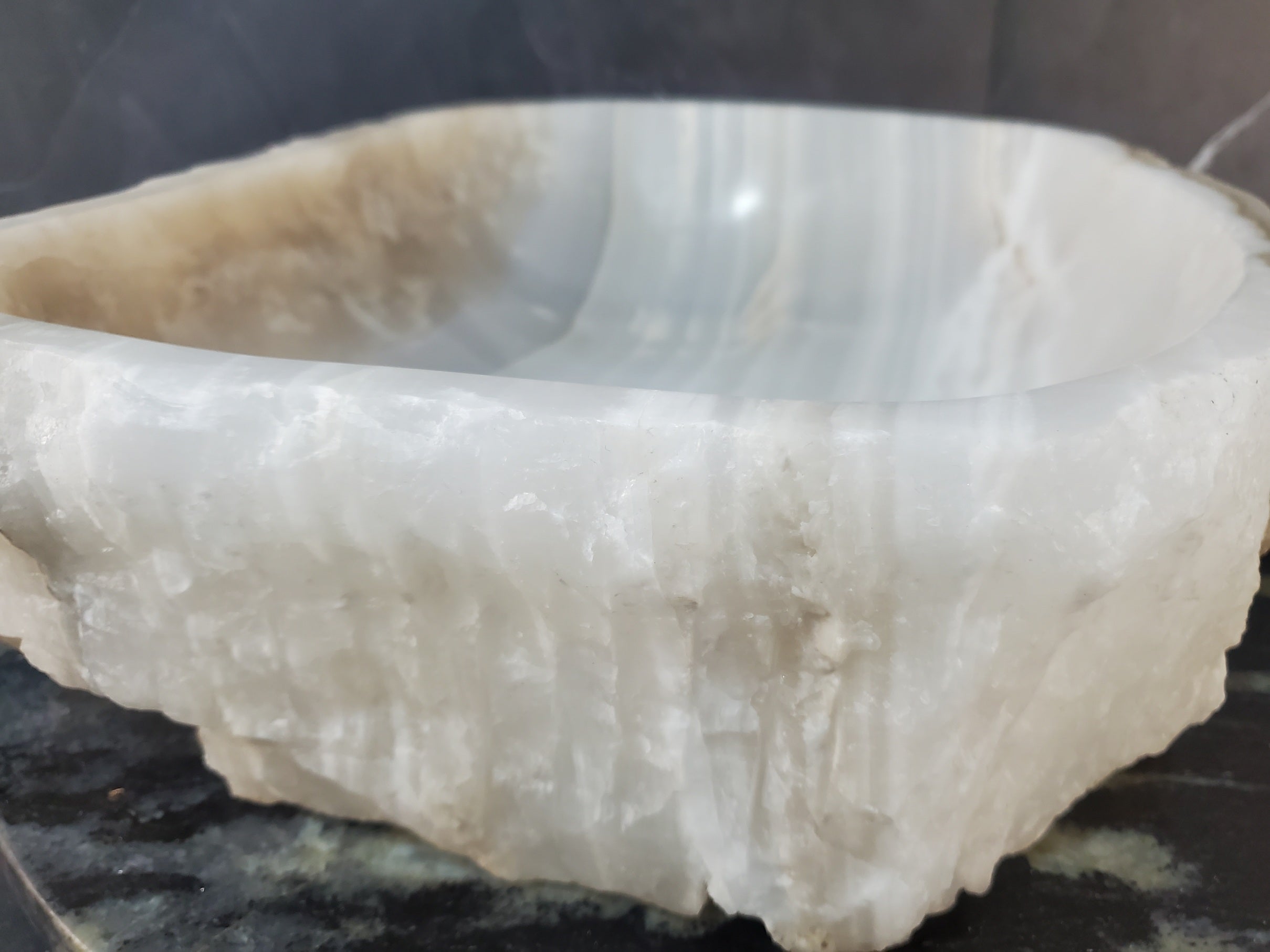 S27_17 Onyx Stone Bathroom Vessel Sink