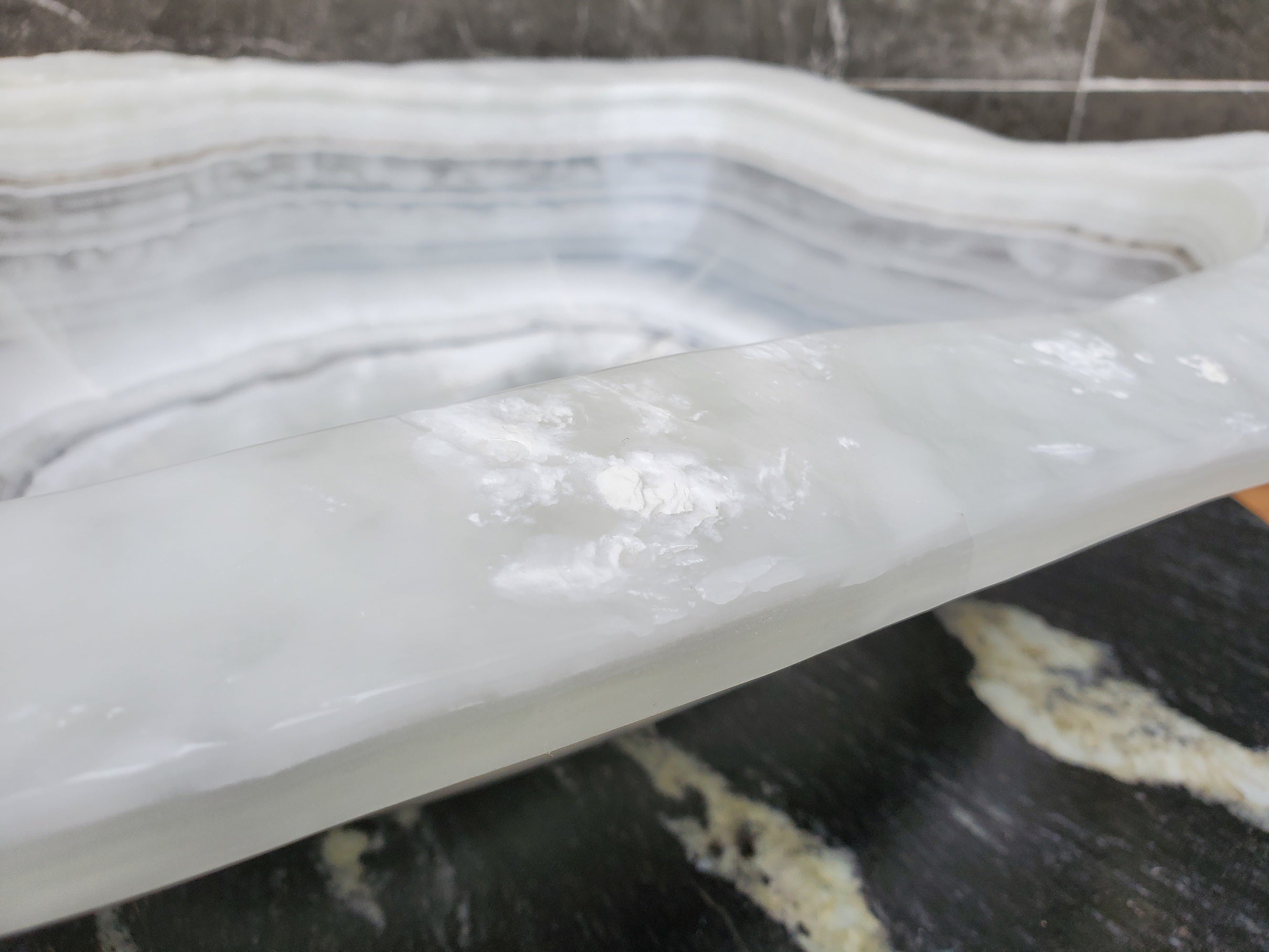 S30_10 Onyx Stone Vessel Bathroom Sink