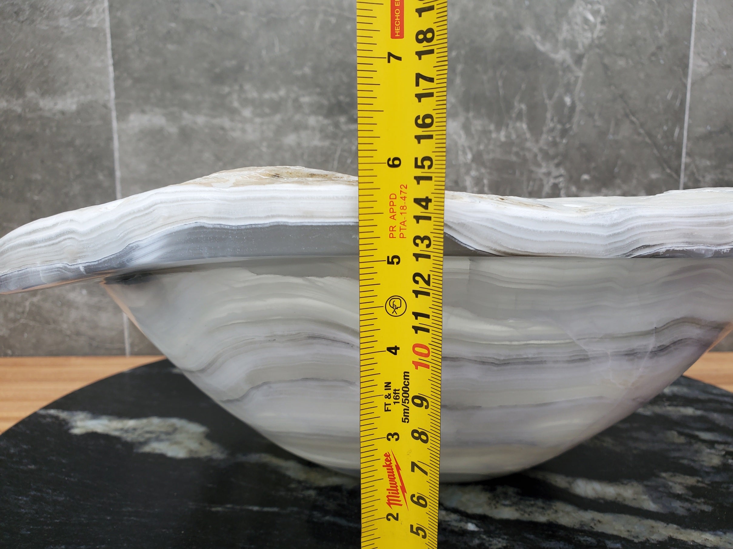 S30_06 Onyx Stone Vessel Bathroom Sink