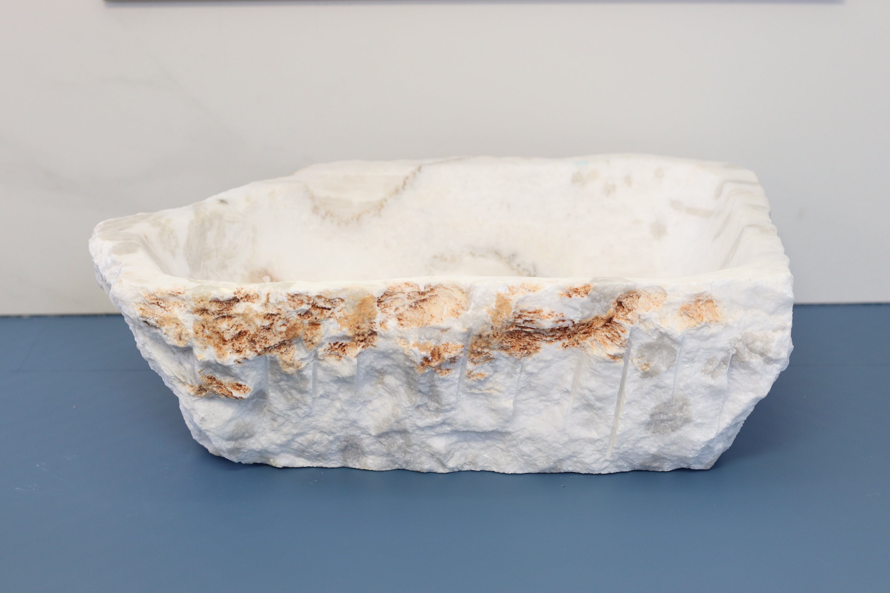 White and Gray Onyx Vessel Bathroom Sink Onyx Sinks Onyx Sinks Sinks