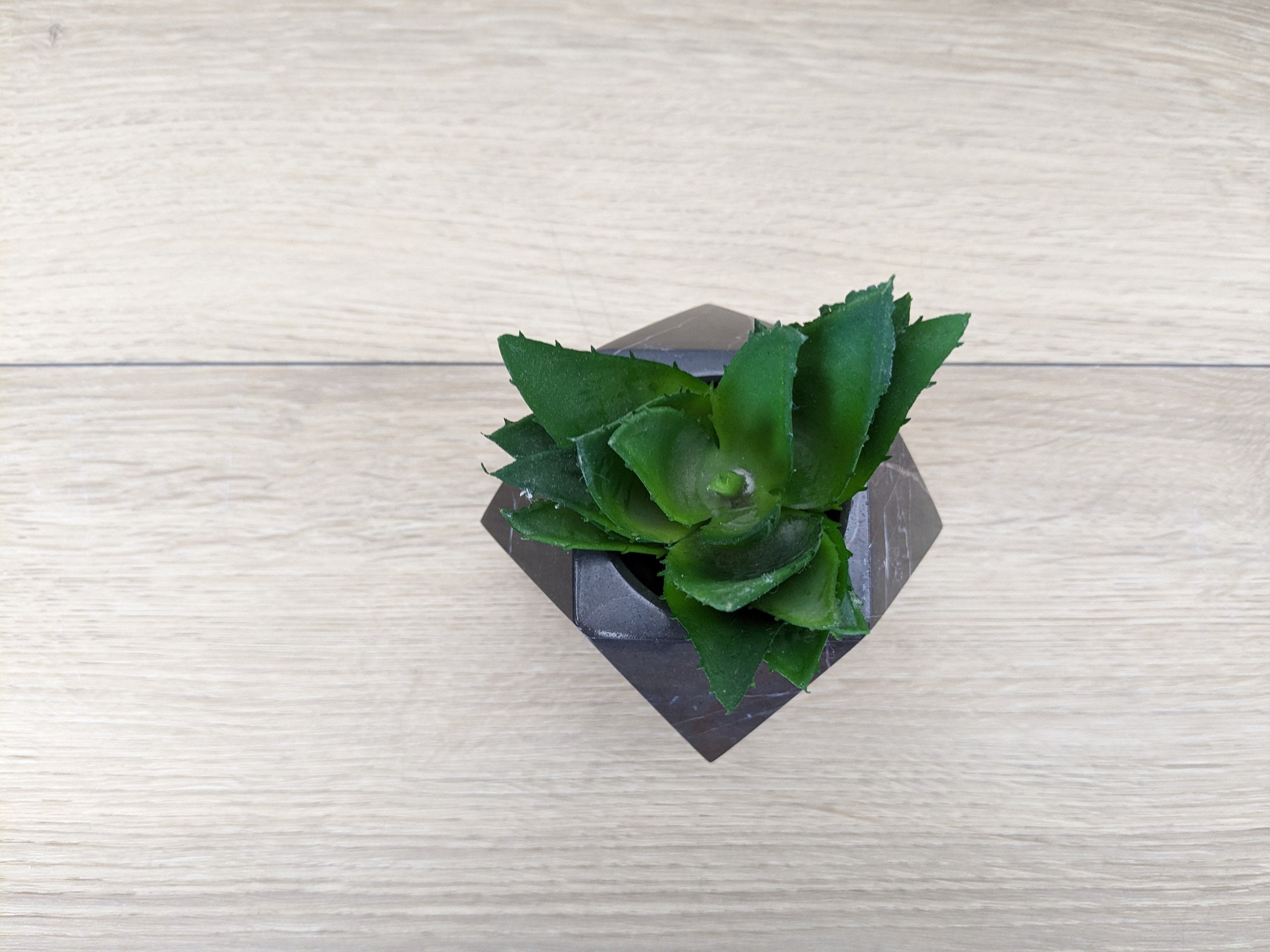 Black Onyx Succulent Planter, Stone Miniature Plant Holder, Small Pot Miniature Planters Accessories Decor Garden