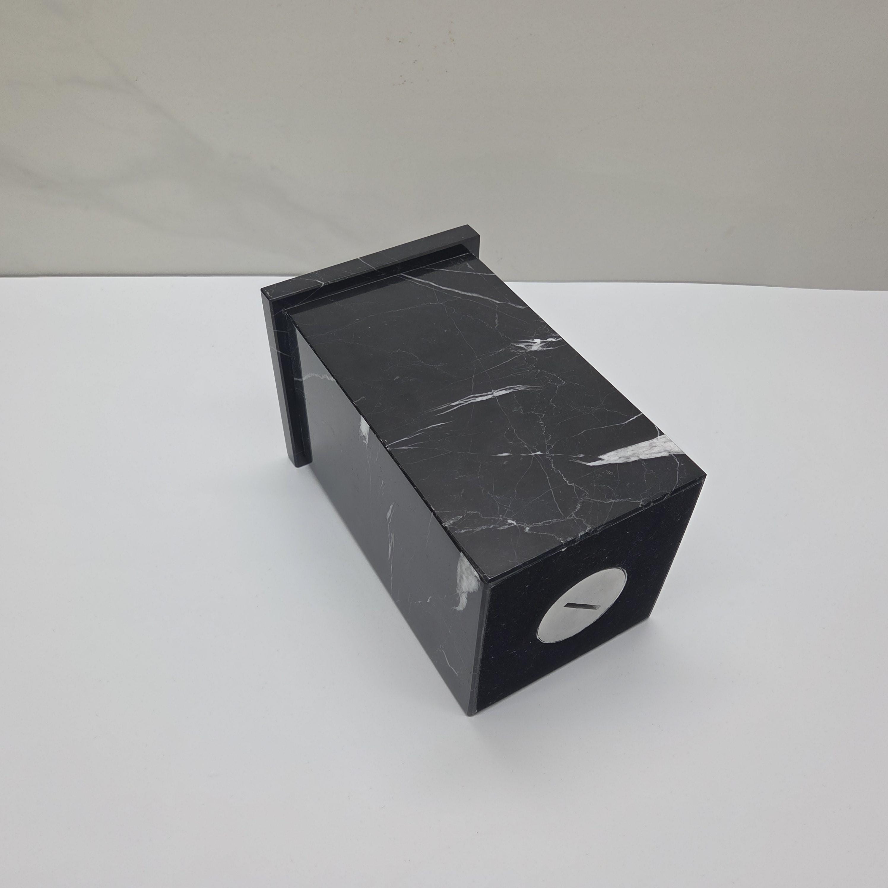 UR_13 Black Marble Cremation Urn for Adult Ashes
