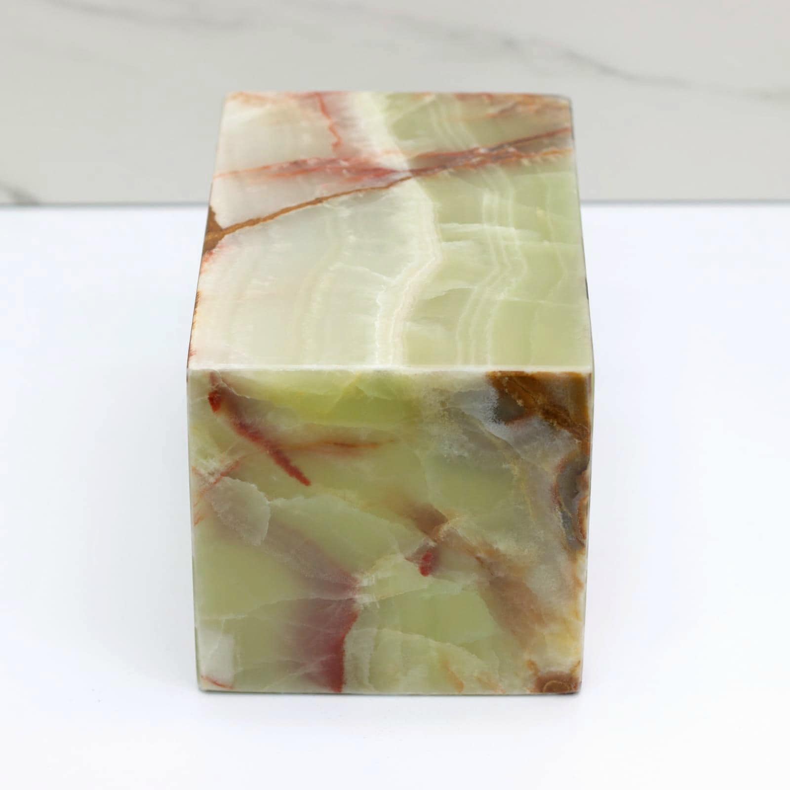 UR_09 Green Onyx Stone Cremation Urn for Ashes