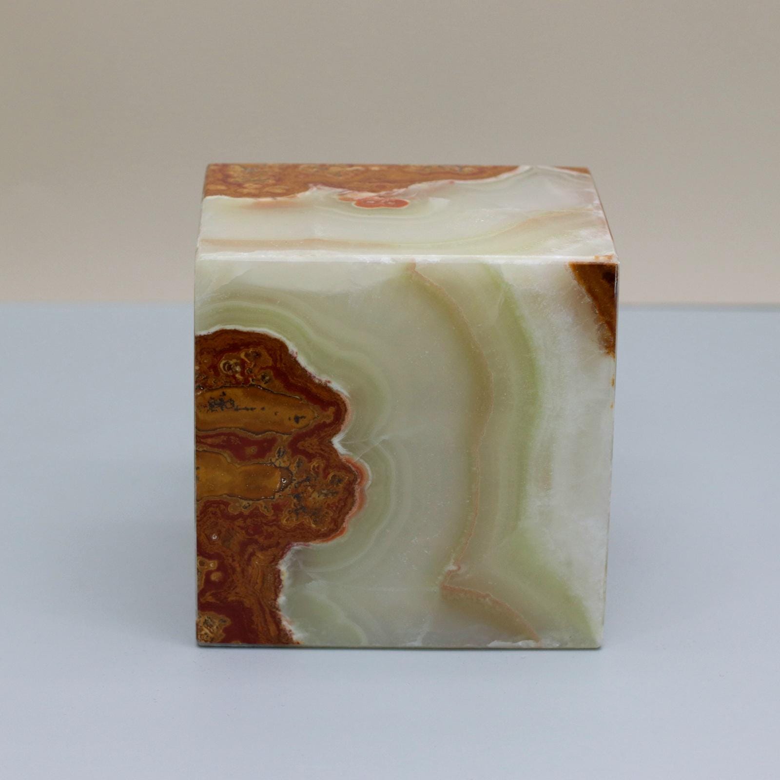 UR_10 Small Green Onyx Stone Cremation Urn for Ashes