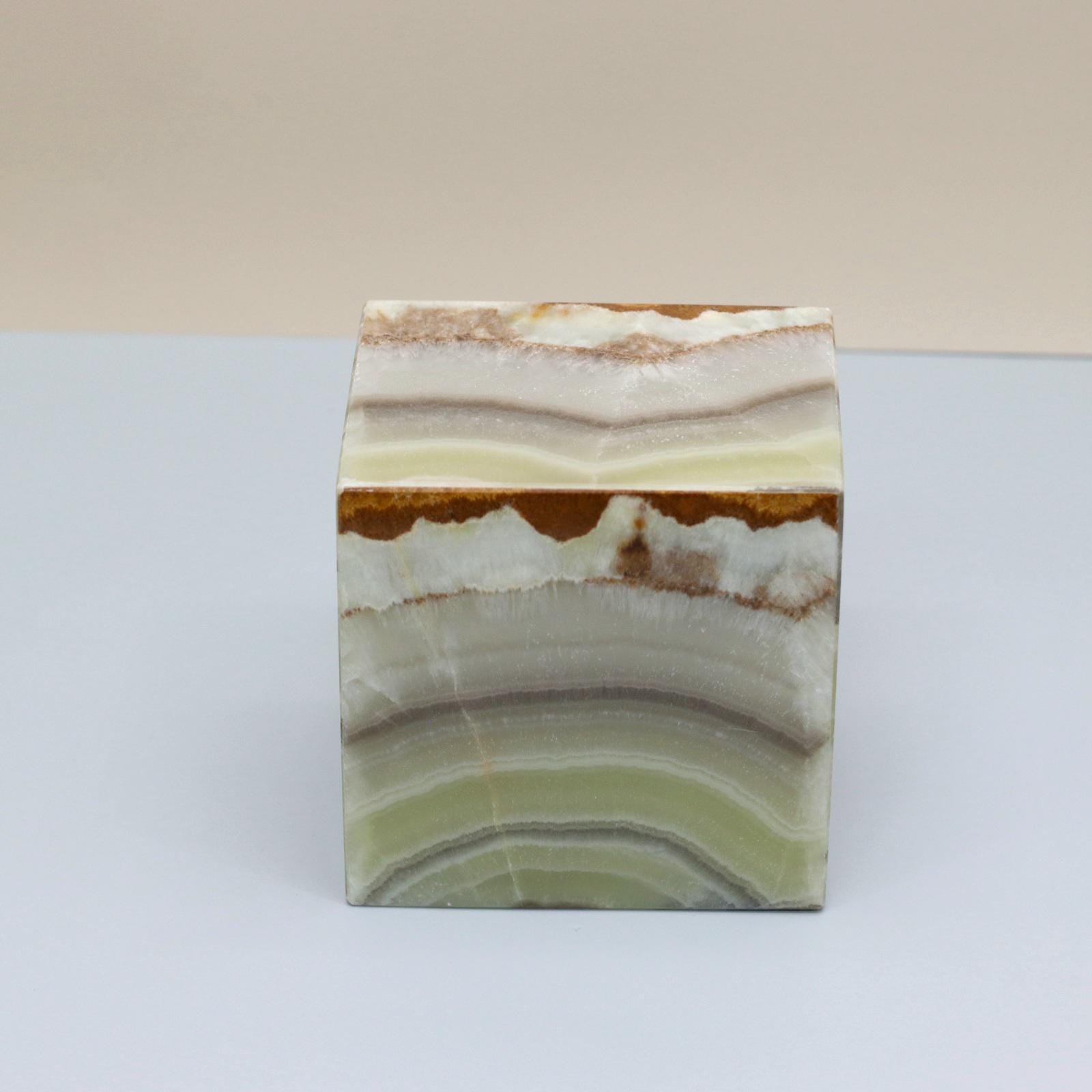 UR_10 Small Green Onyx Stone Cremation Urn for Ashes