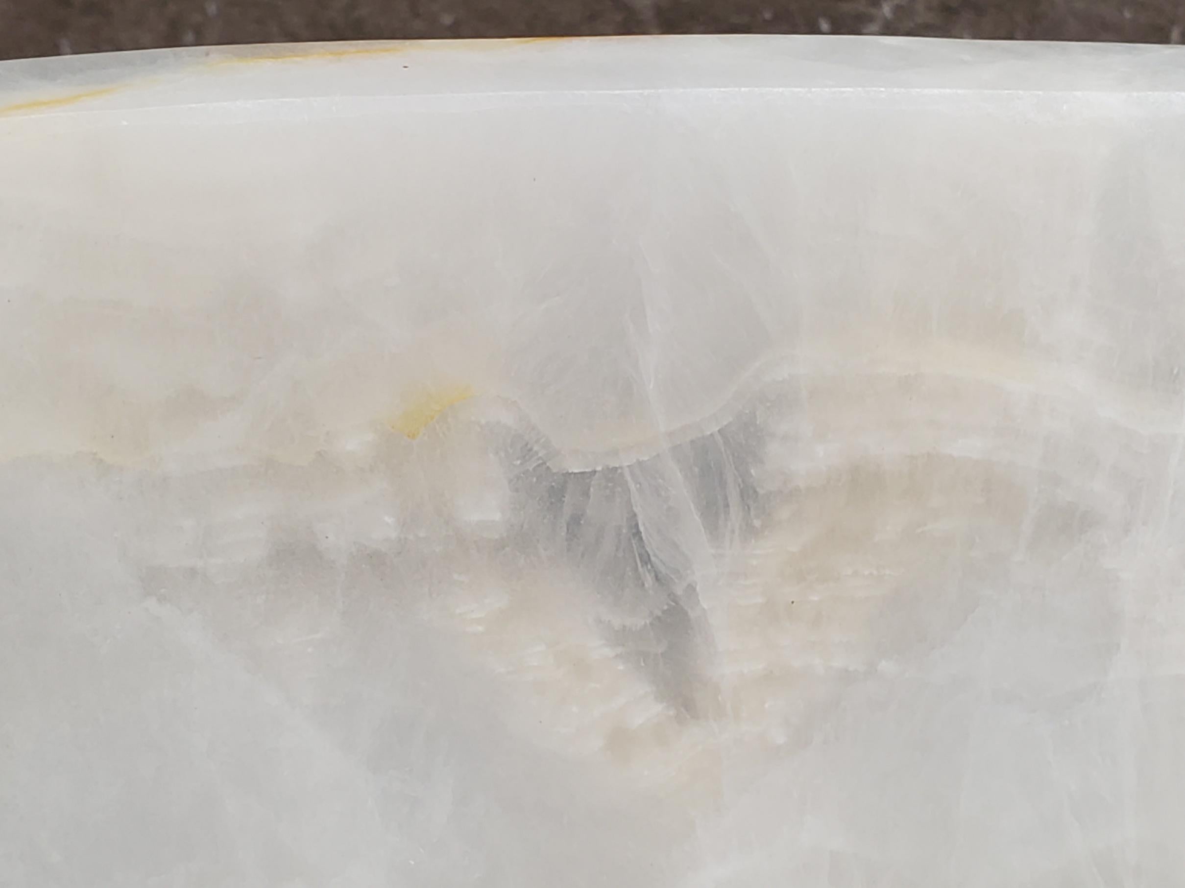 White Onyx Marble Vessel Sink, 16x12.5 Inch Natural Stone Countertop Basin, Polished Luxury Vanity Sink, Spa Bathroom Decor Above Counter sink Bathroom Décor beige tan taupe hand basin bowl handmade powder room Home design trends luxury bathroom Marble Onix Rock modern contemporary natural stone sink plumbing fixture Rectangle Vessel Tan Rustic Onyx Vessel Sinks Translucent Polish