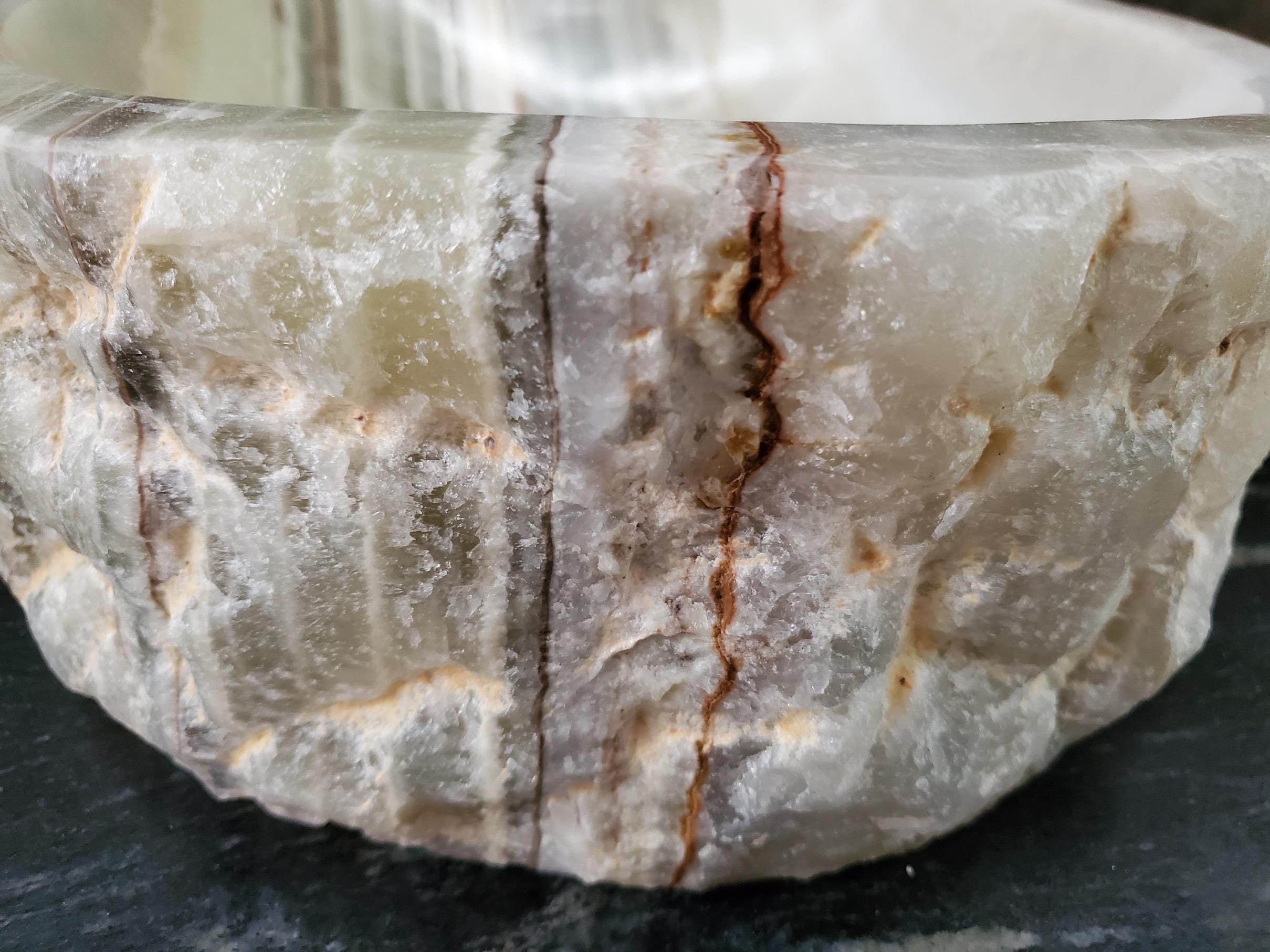 Green Onyx Marble Vessel Sink, 16.5x12.5 Inch Natural Stone Countertop Basin, Polished Luxury Vanity Sink, Spa Bathroom Decor Above Counter sink Bathroom Décor beige tan taupe hand basin bowl handmade powder room Home design trends luxury bathroom Marble Onix Rock modern contemporary natural stone sink plumbing fixture Rectangle Vessel Tan Rustic Onyx Vessel Sinks Translucent Polish