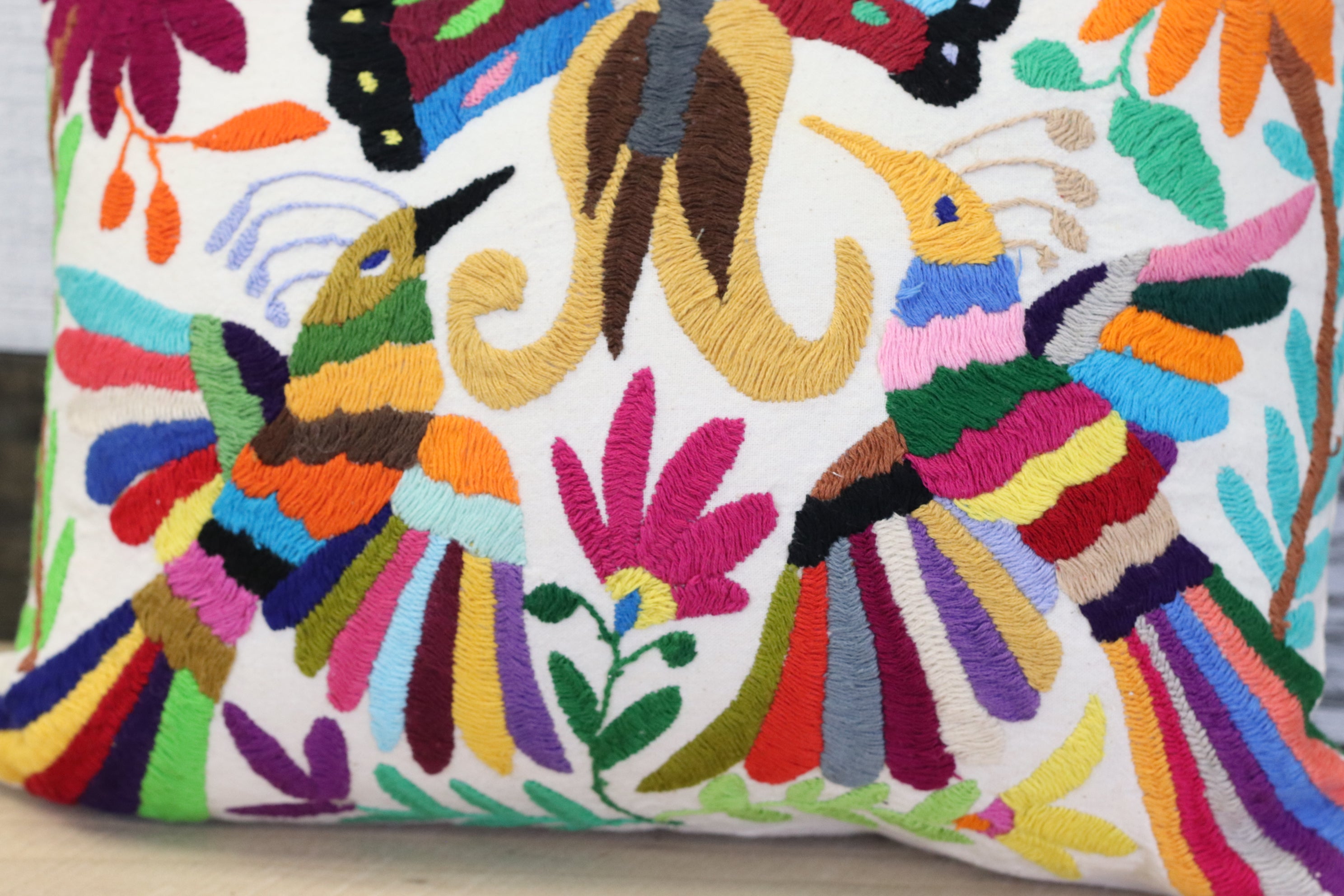 15" x 12" Otomi Tenango Pillow Cover Tenango Decor Home Pillow Covers