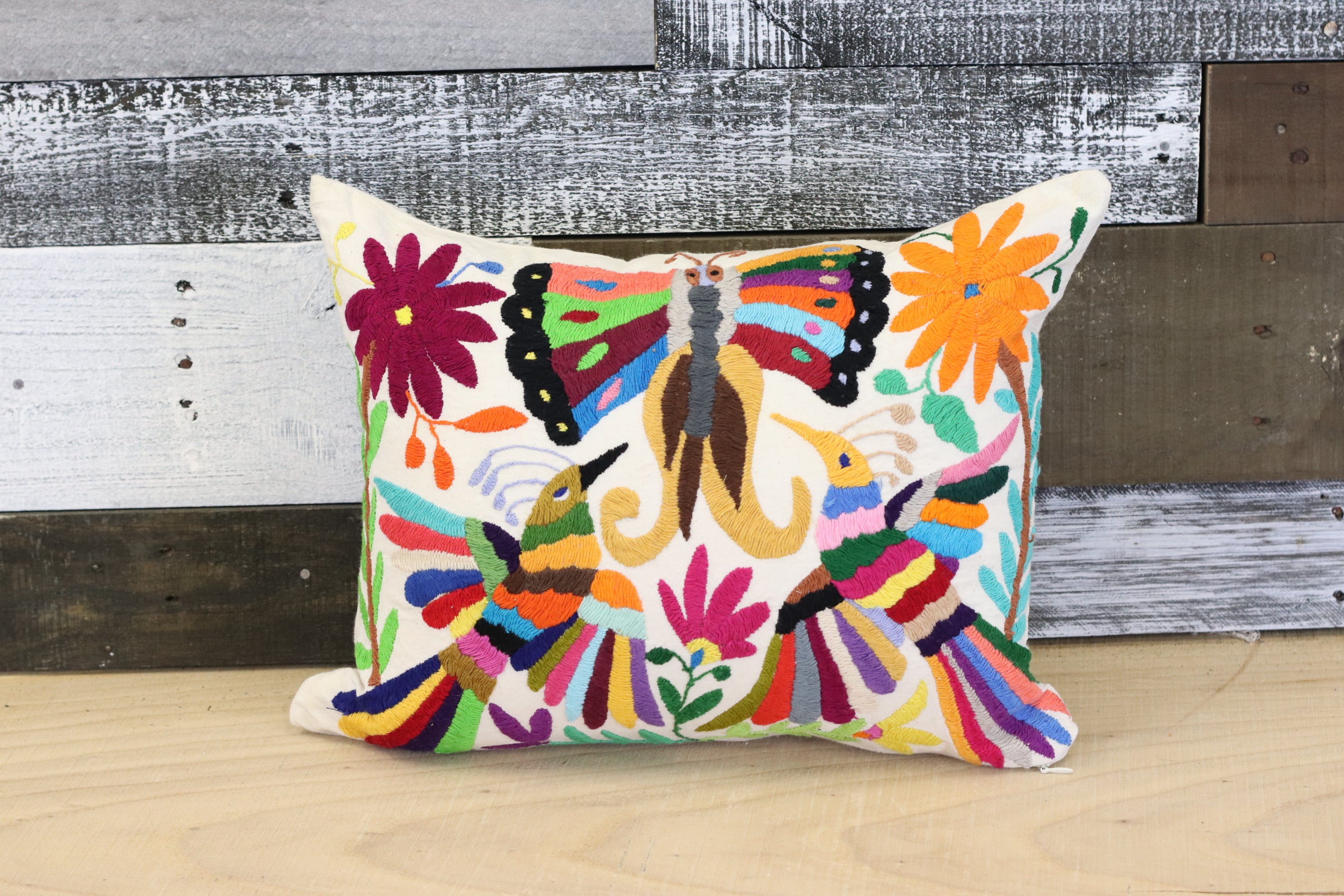 15" x 12" Otomi Tenango Pillow Cover Tenango Decor Home Pillow Covers