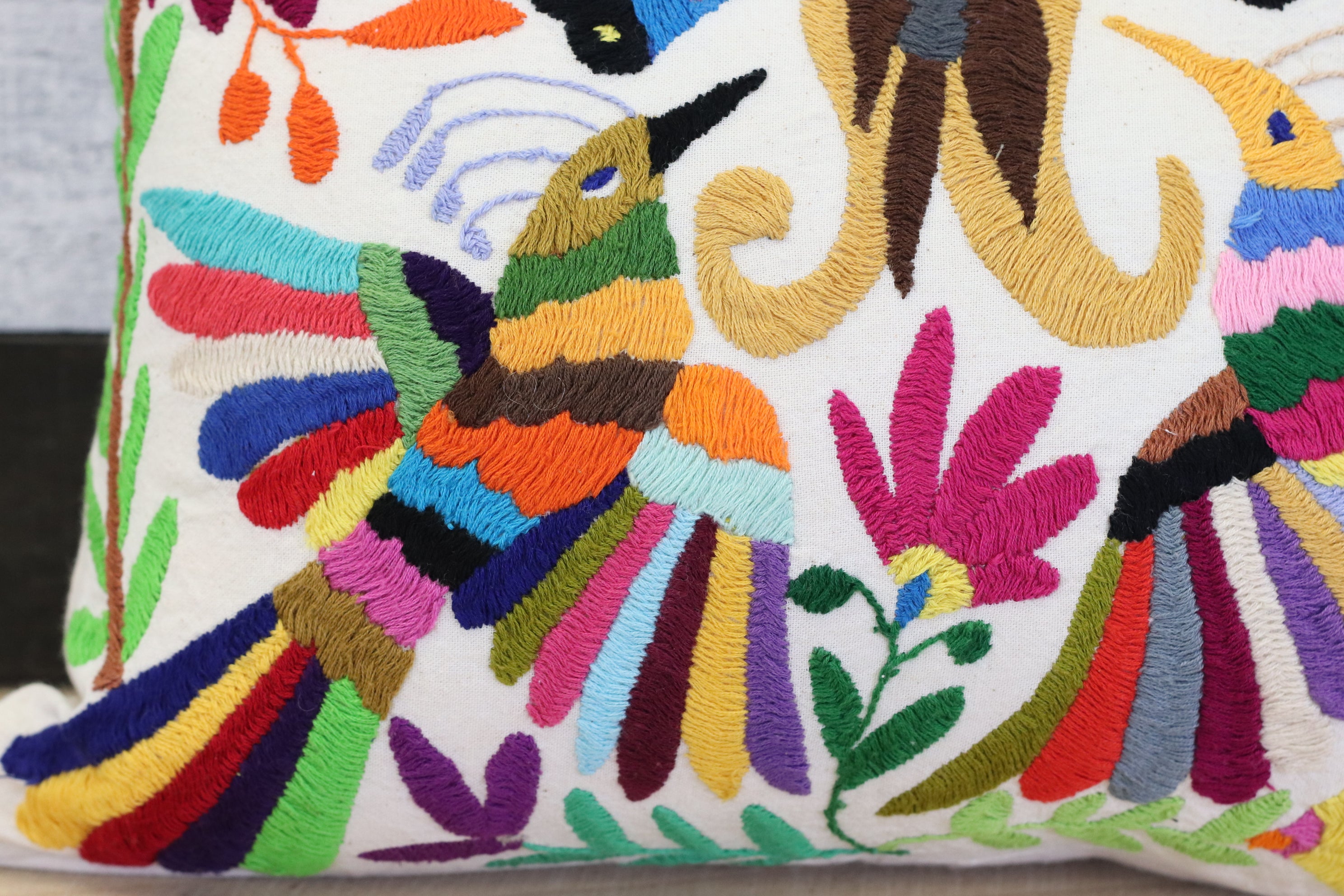 15" x 12" Otomi Tenango Pillow Cover Tenango Decor Home Pillow Covers