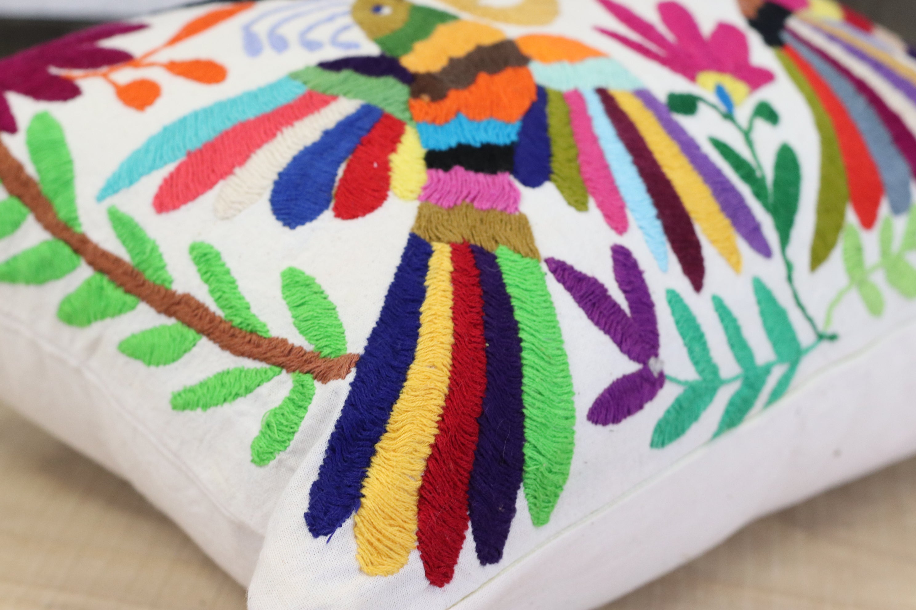 15" x 12" Otomi Tenango Pillow Cover Tenango Decor Home Pillow Covers