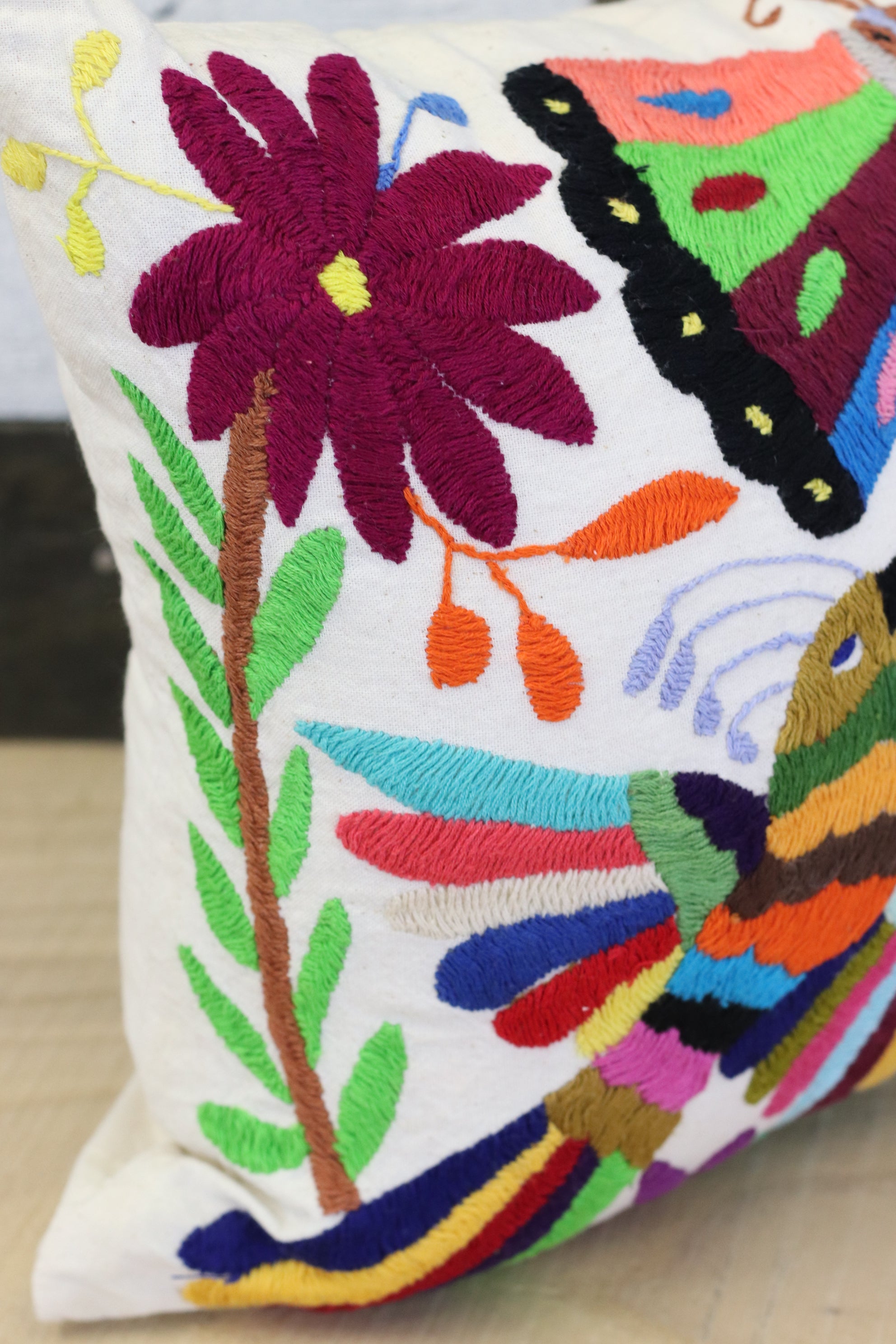 15" x 12" Otomi Tenango Pillow Cover Tenango Decor Home Pillow Covers