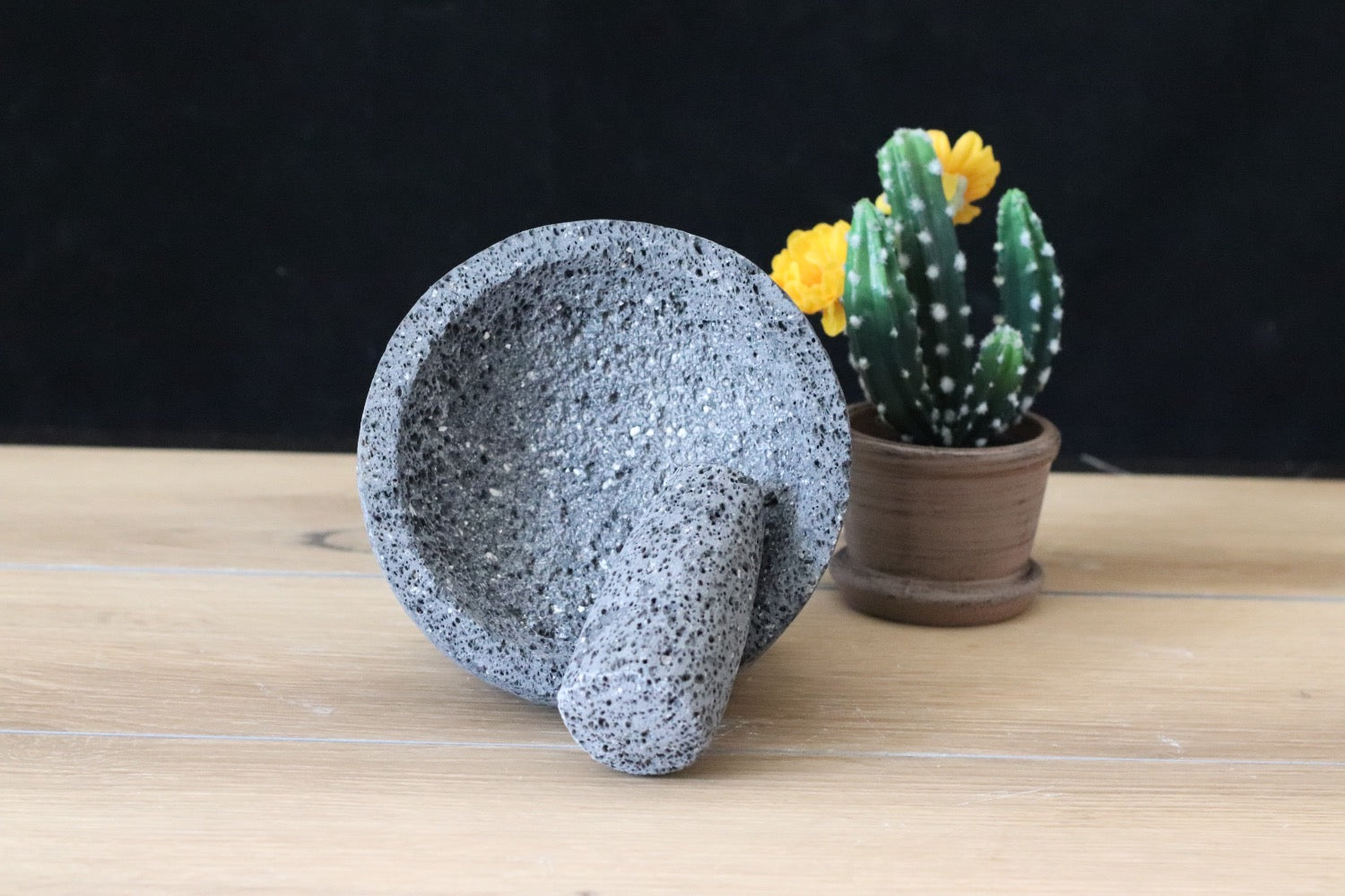 Mighty Bowl & Pestle - Lava Stone - 6 Inch Molcajete Accessories Kitchen & Dining Molcajete