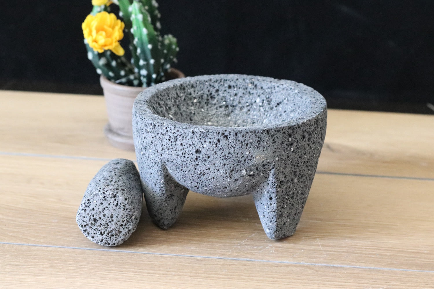 Mighty Bowl & Pestle - Lava Stone - 6 Inch Molcajete Accessories Kitchen & Dining Molcajete